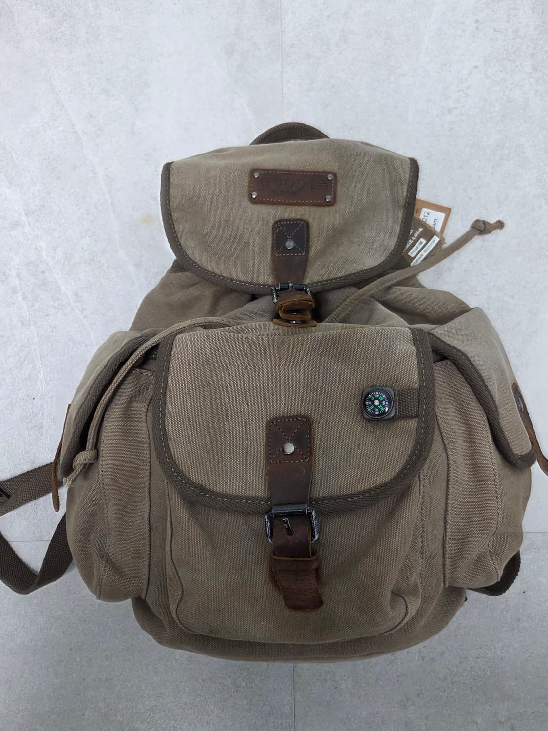 룹 런던(Troop London) 빈티지 캔버스 백팩 상품이미지1