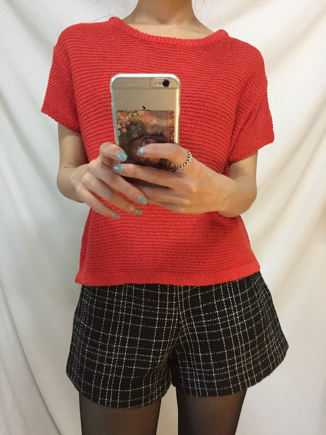 백리스 반팔 니트 상품이미지1