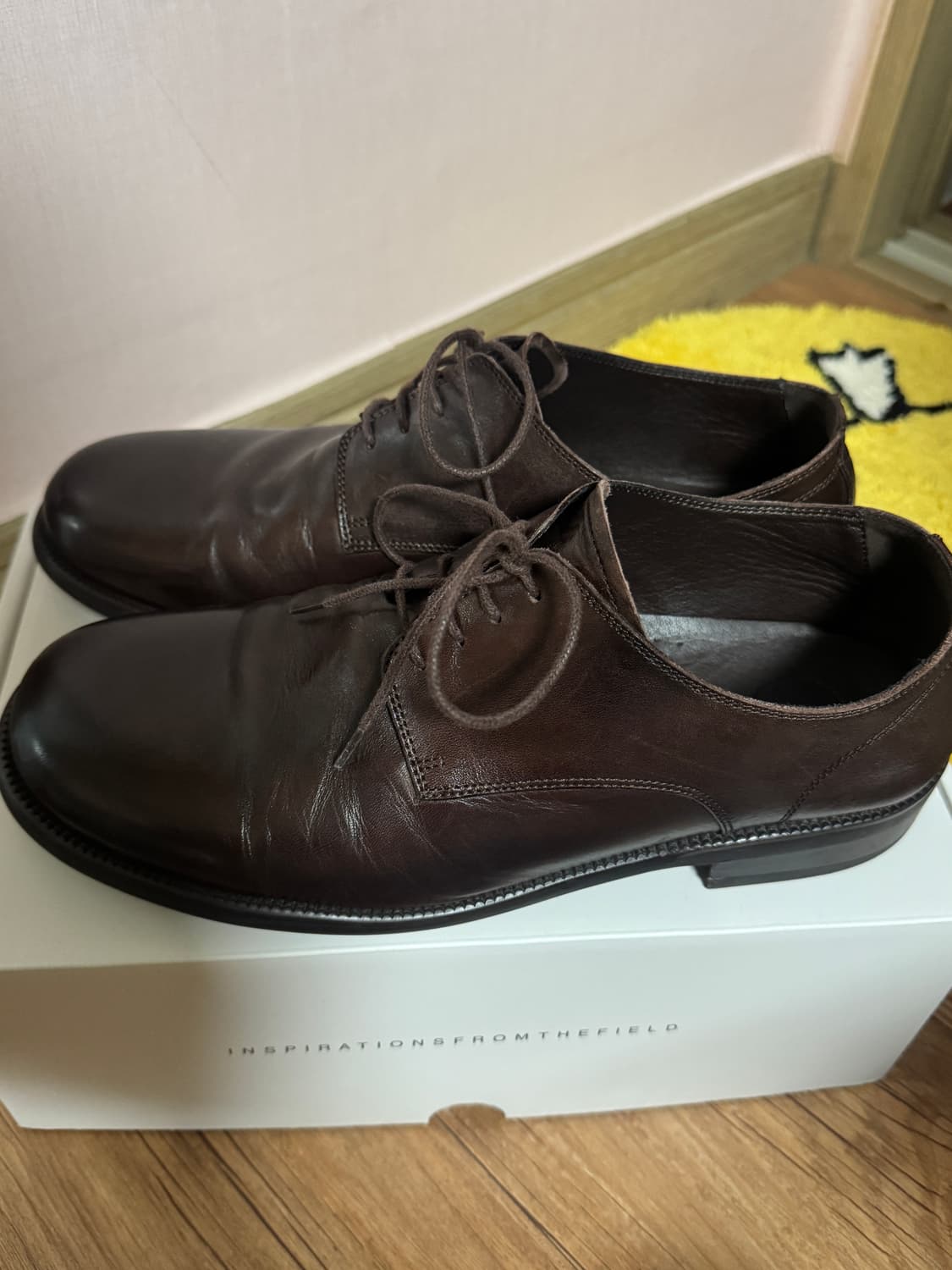 야세 홀리 홀스하이드 컴포트 더비 슈즈 브라운 285 상품이미지2