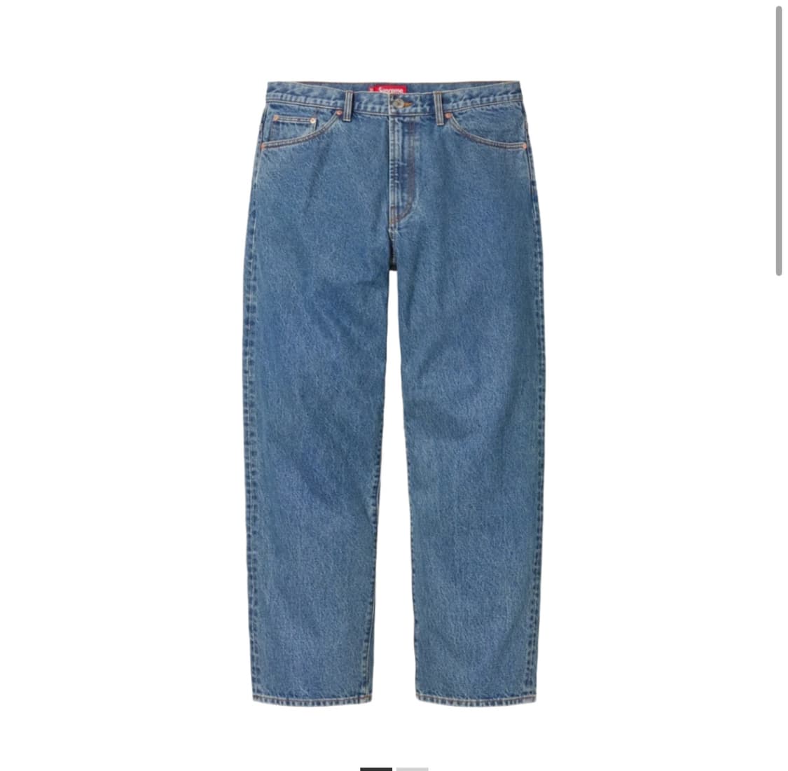 슈프림 배기 진 워시드 인디고 23FW 데님팬츠 상품이미지1