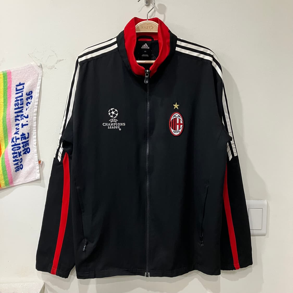 272 아디다스 ac밀란 챔스 챔피언스리그 바람막이 자켓 져지 05-06 상품이미지1