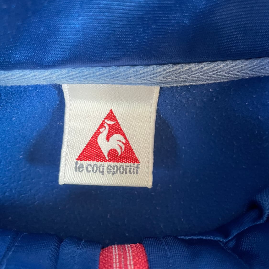 르꼬끄 배색 패치로고 블루 트랙탑 상품이미지4