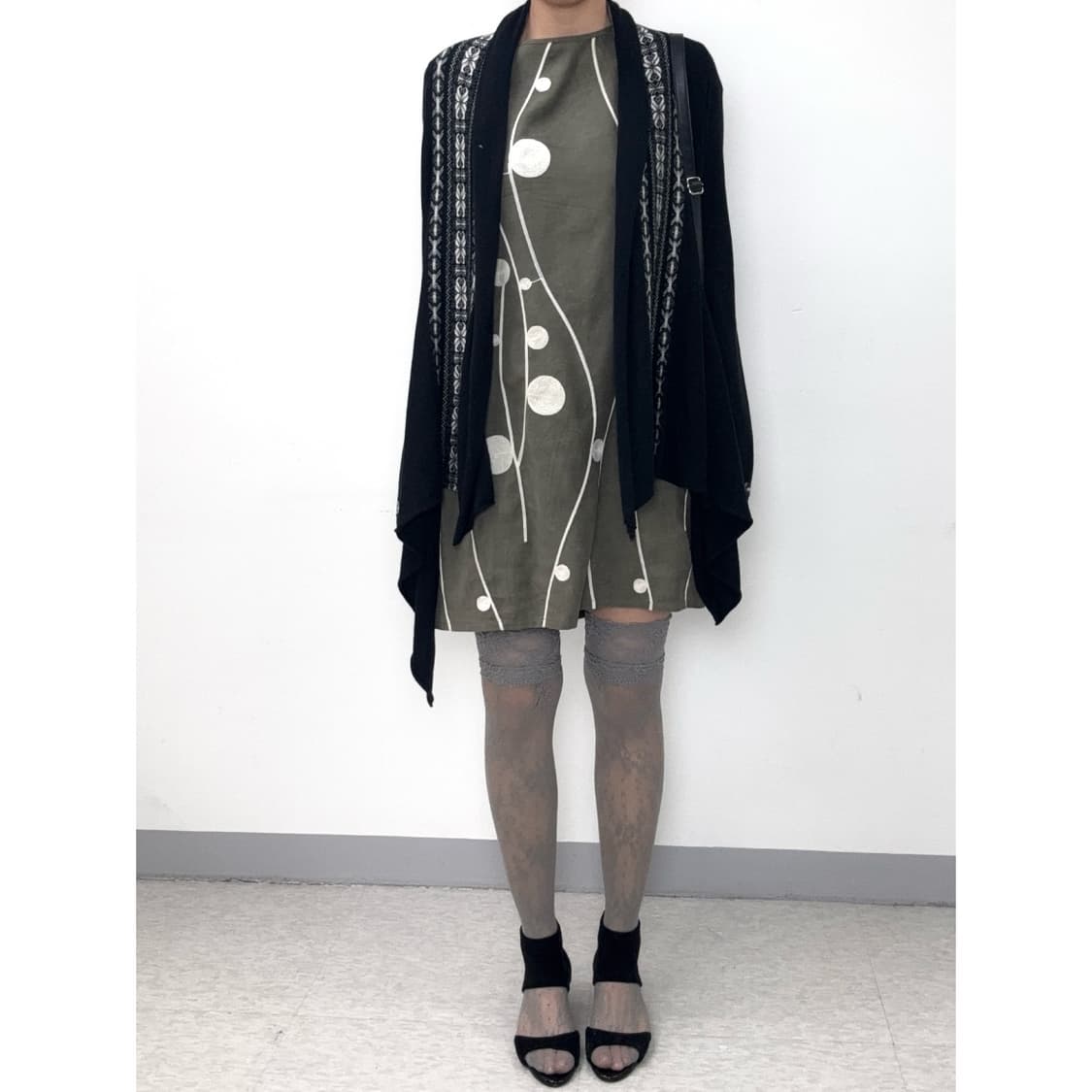 빈티지 에스닉 보헤미안 히피 블랙 가디건 상품이미지2