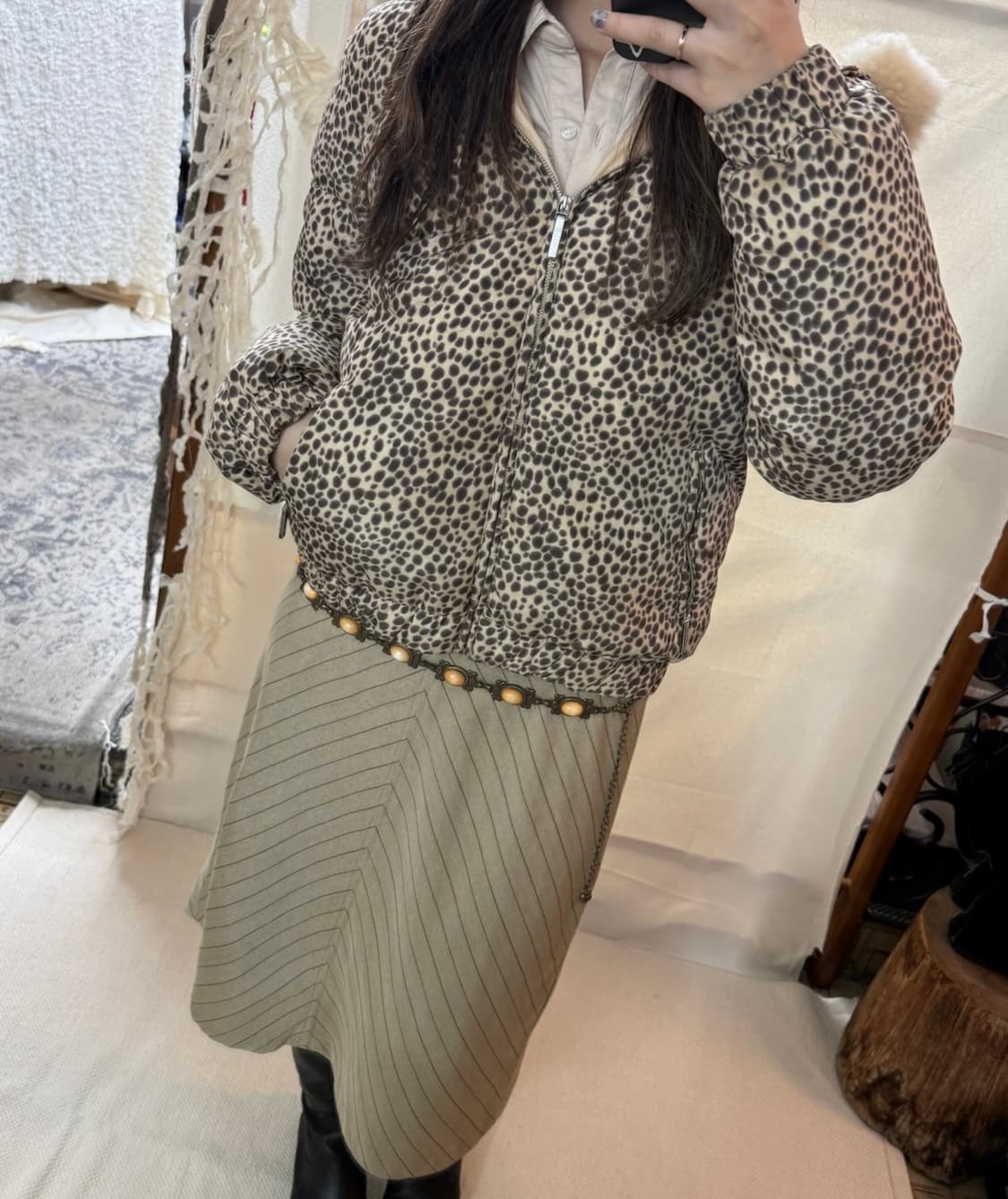 moschino jeans 레오파드 패딩 상품이미지7