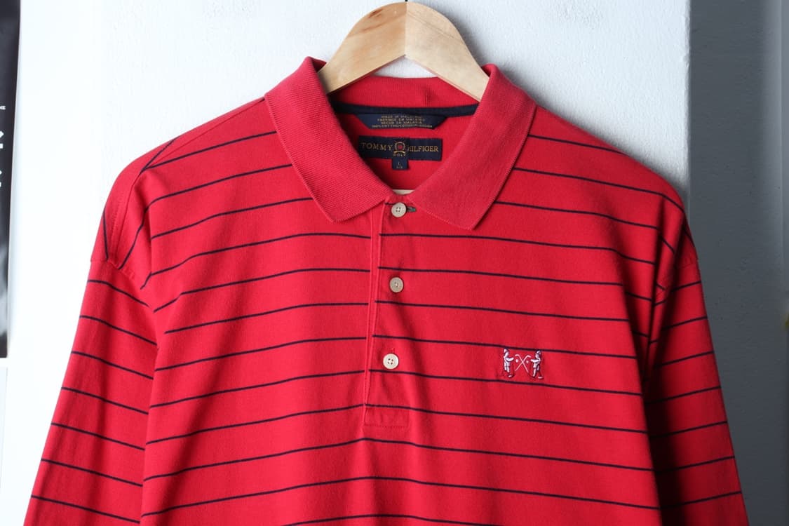 (L-2XL) 타미힐피거 반팔 카라 티셔츠 빅사이즈 골프-H30271 상품이미지3