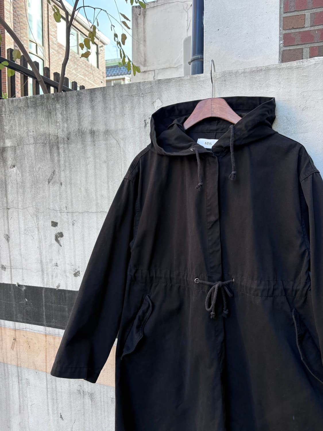 AZUL BY MOUSSY 후드 롱 야상 코트 상품이미지2