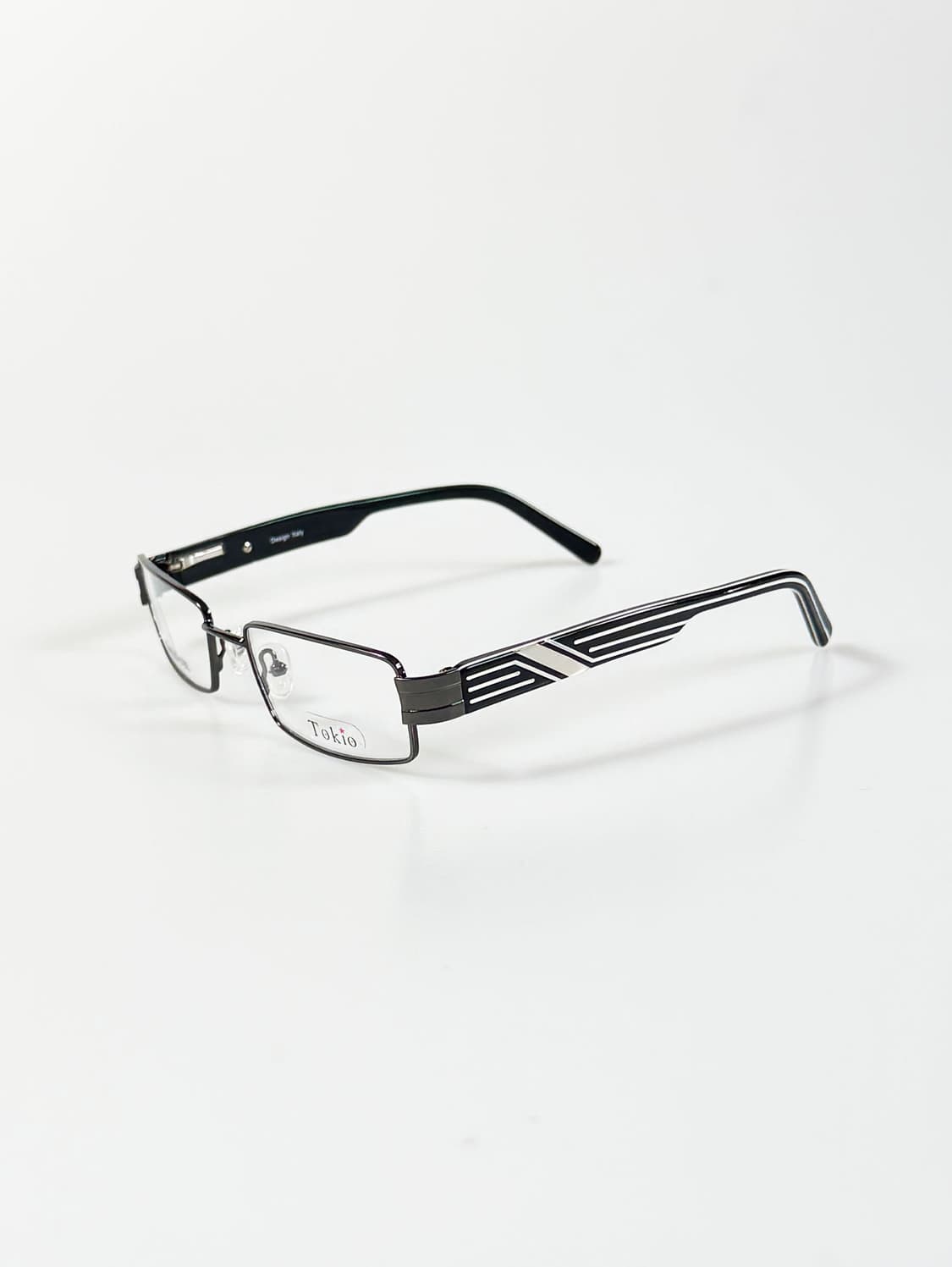 90s TOKIO 건메탈 슬림 스퀘어 빈티지 안경 상품이미지4