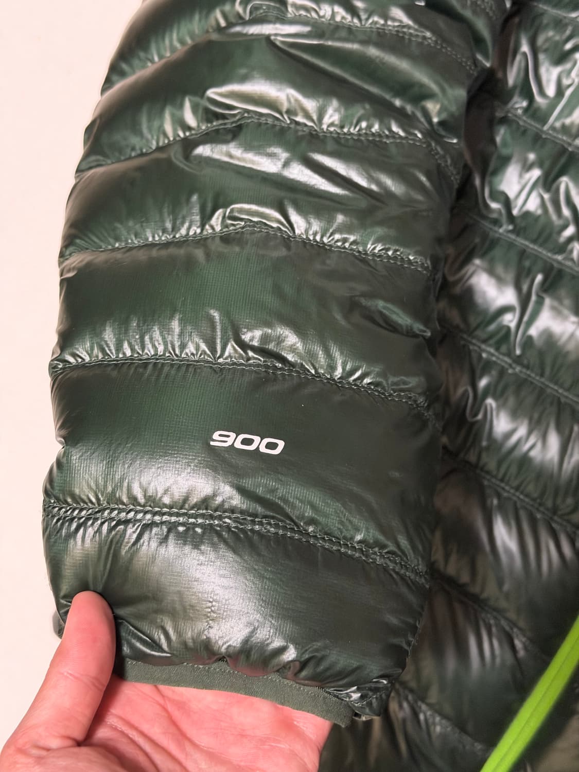 유일) 노스페이스 900필 디에즈 구스다운 경량패딩 에메랄드 상품이미지4