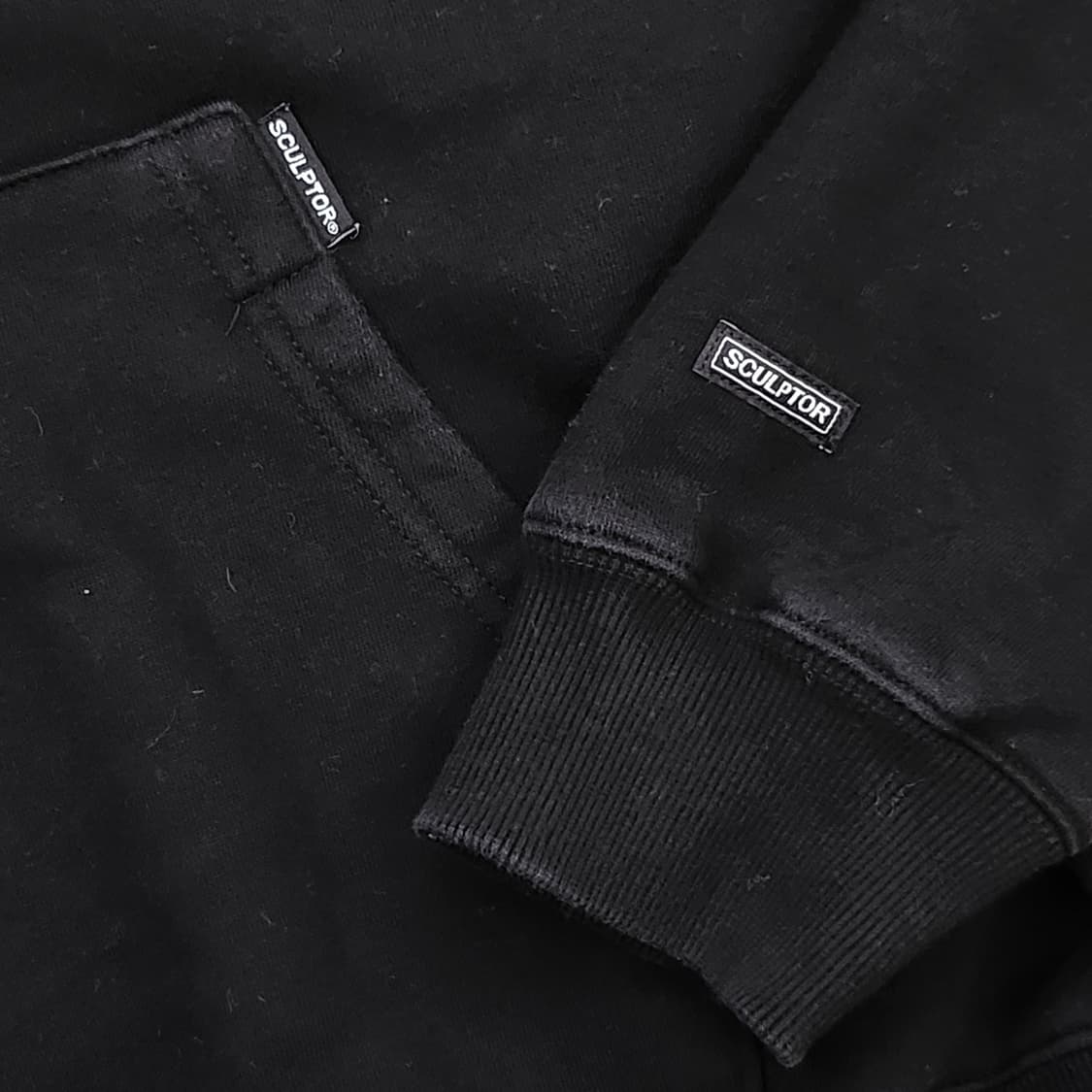 스컬프터 블랙 후드티 상품이미지7