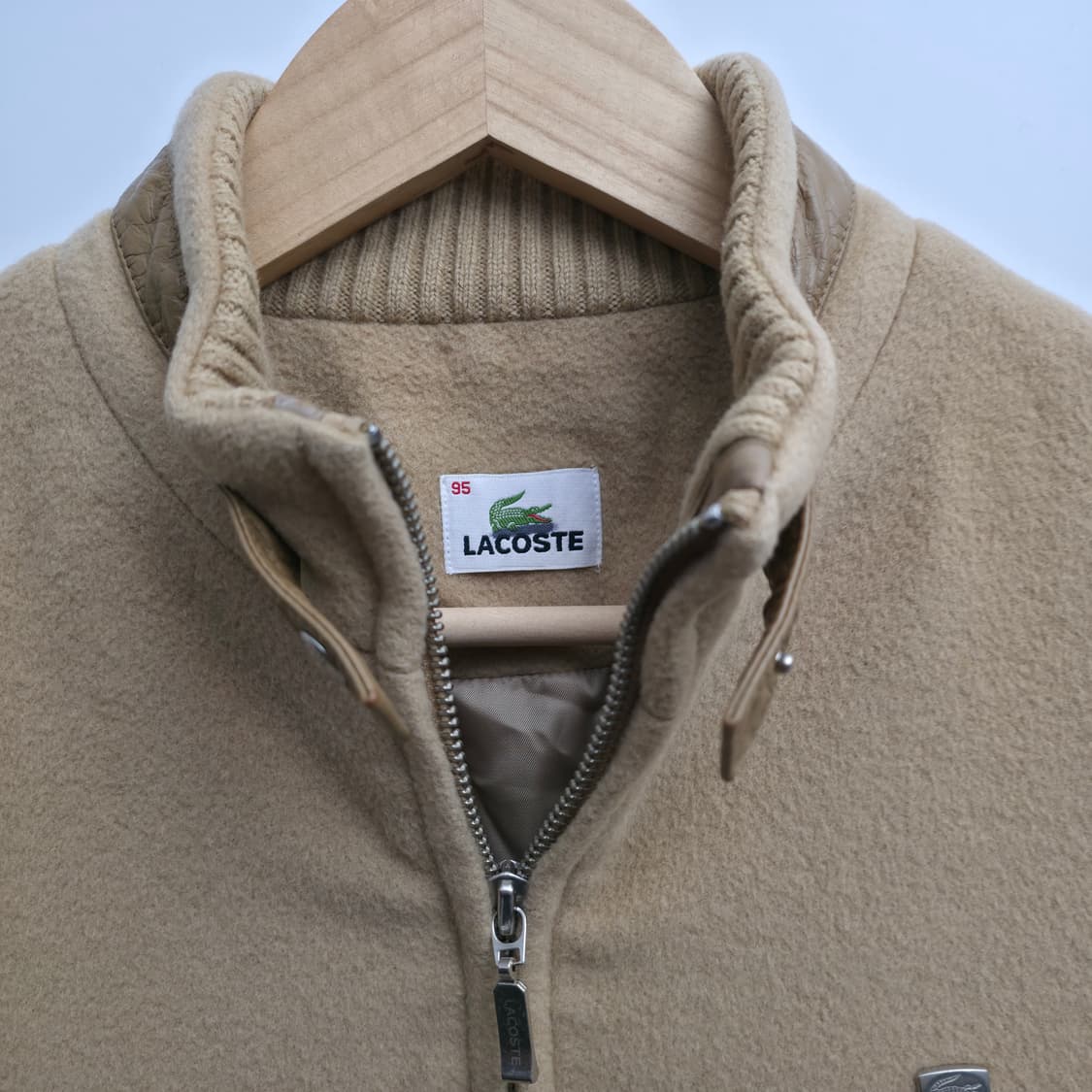 [M] 라코스테 카멜 울 니트 자켓 상품이미지5