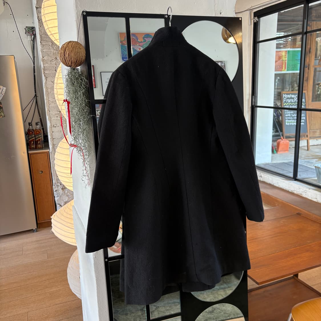 Y’s 울 스탠드 카라 하이넥 코트 상품이미지7