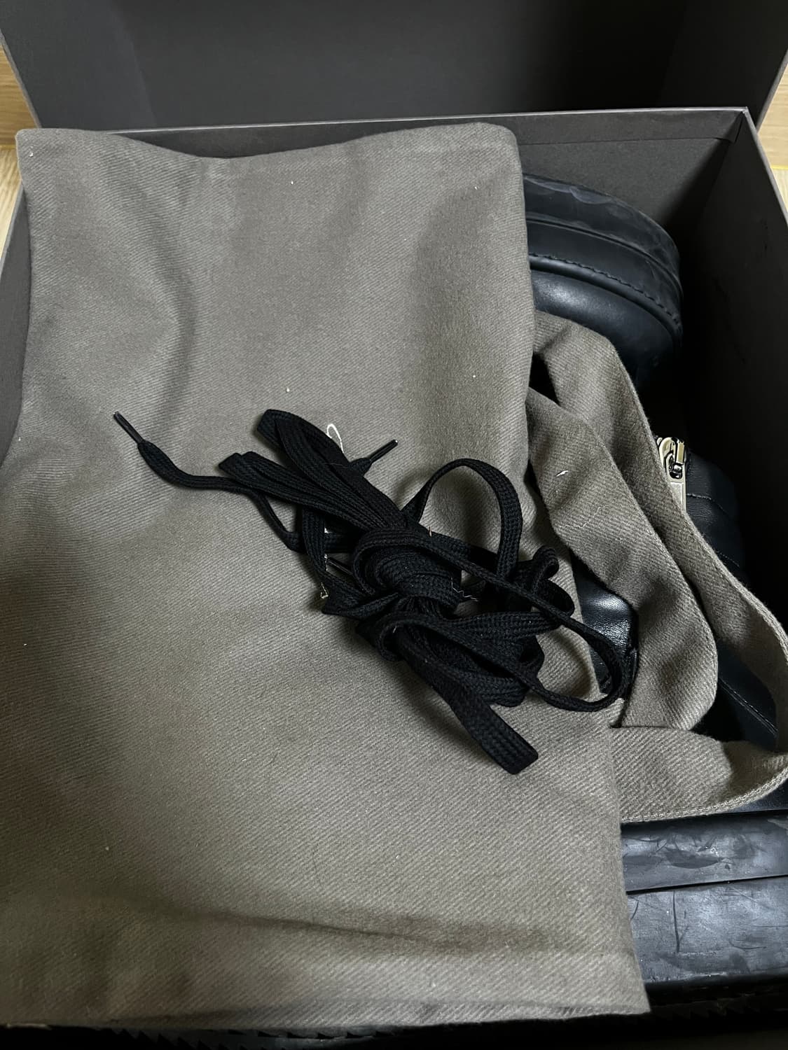 릭오웬스 메가범퍼 지오바스켓 올블랙 43.5 상품이미지2