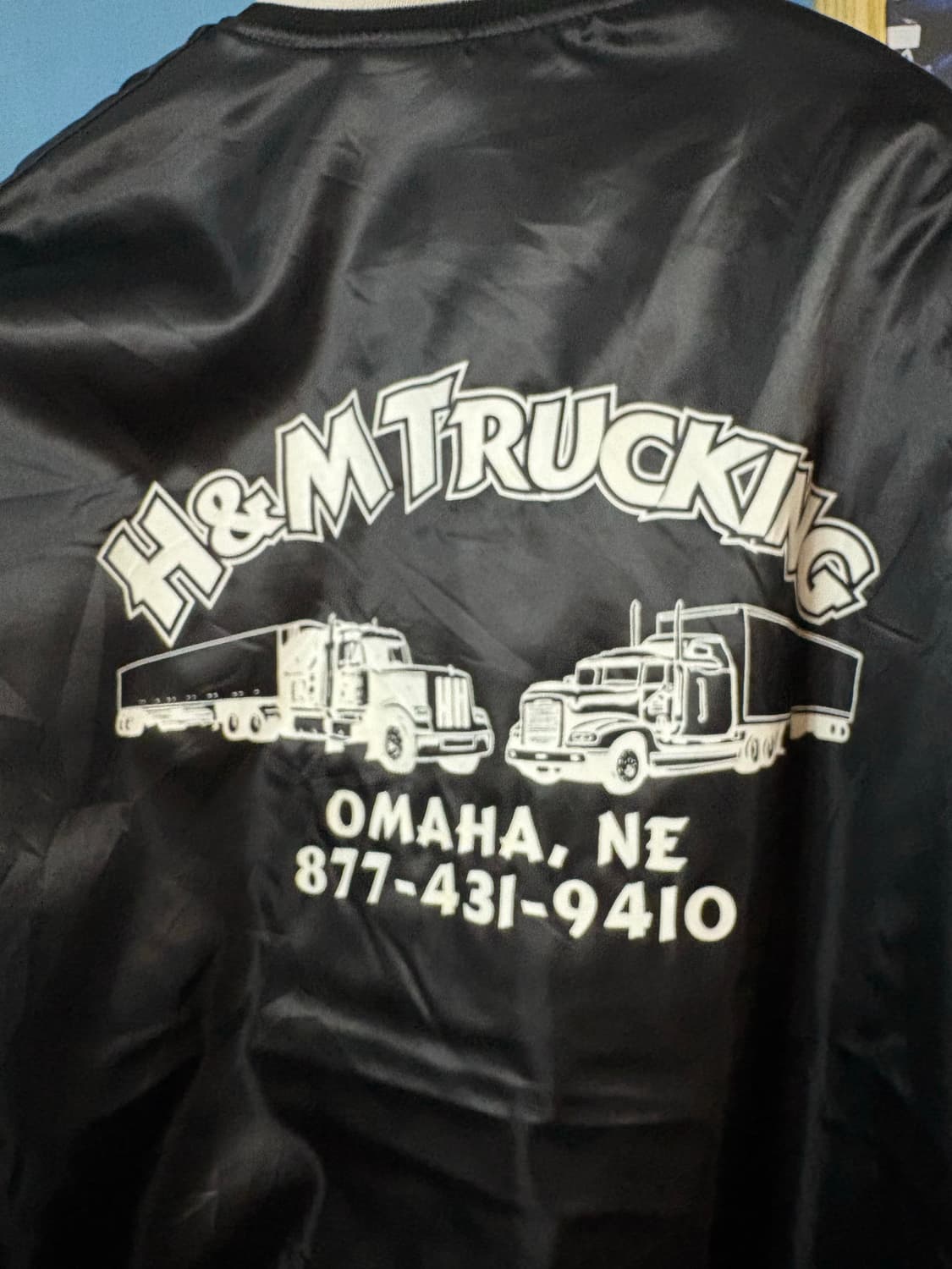 80-90‘s USA Holloway varsity Jacket. 상품이미지8