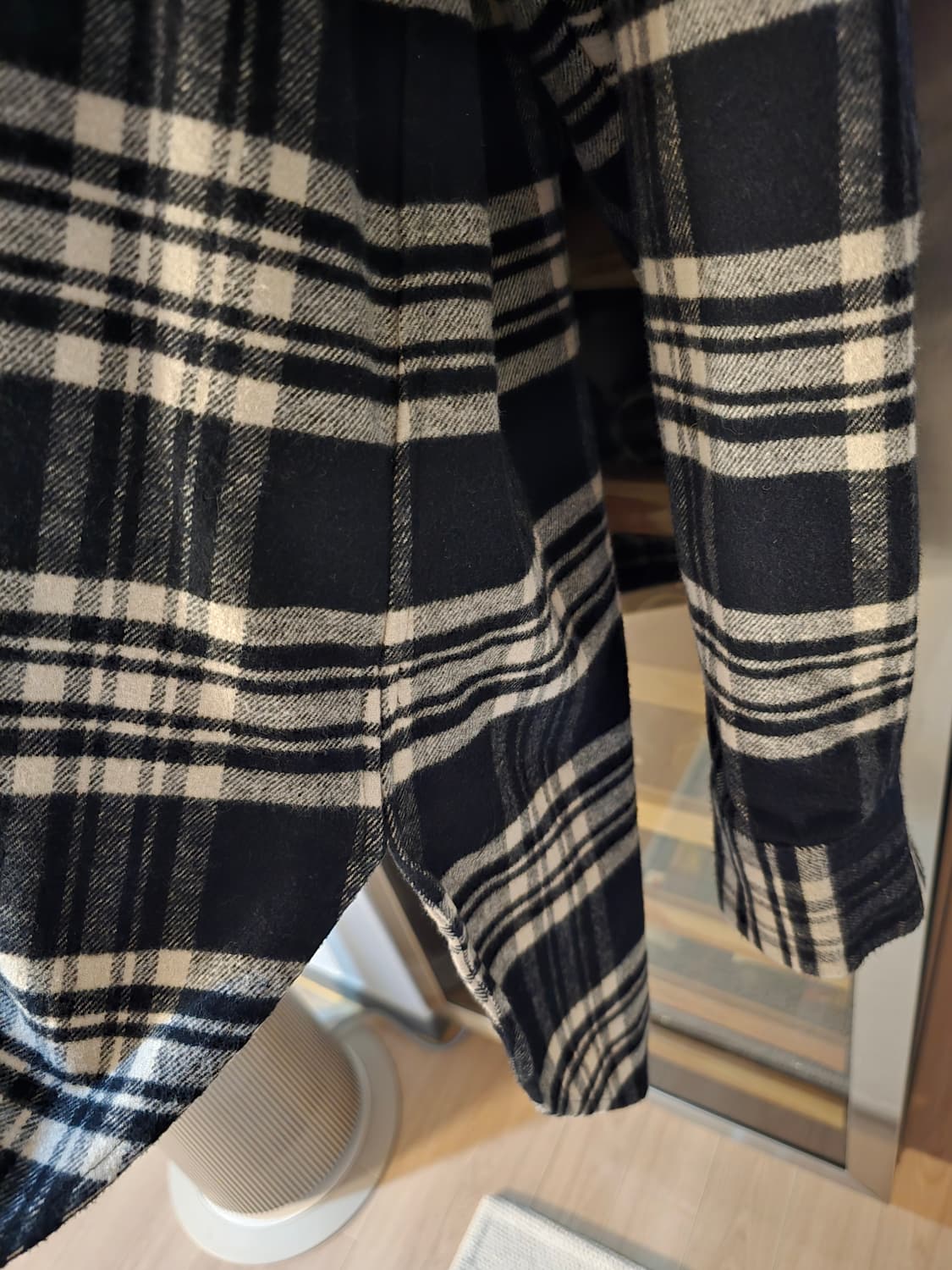 준지 후드 셔츠 얇은 코트두께감 50사이즈입니다. 상품이미지6