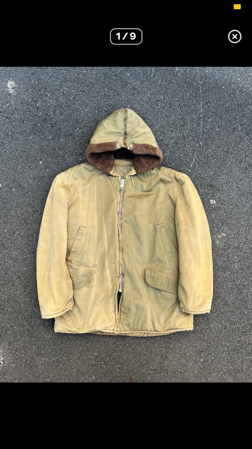 70s 선페이드 밀리터리 파카 상품이미지1