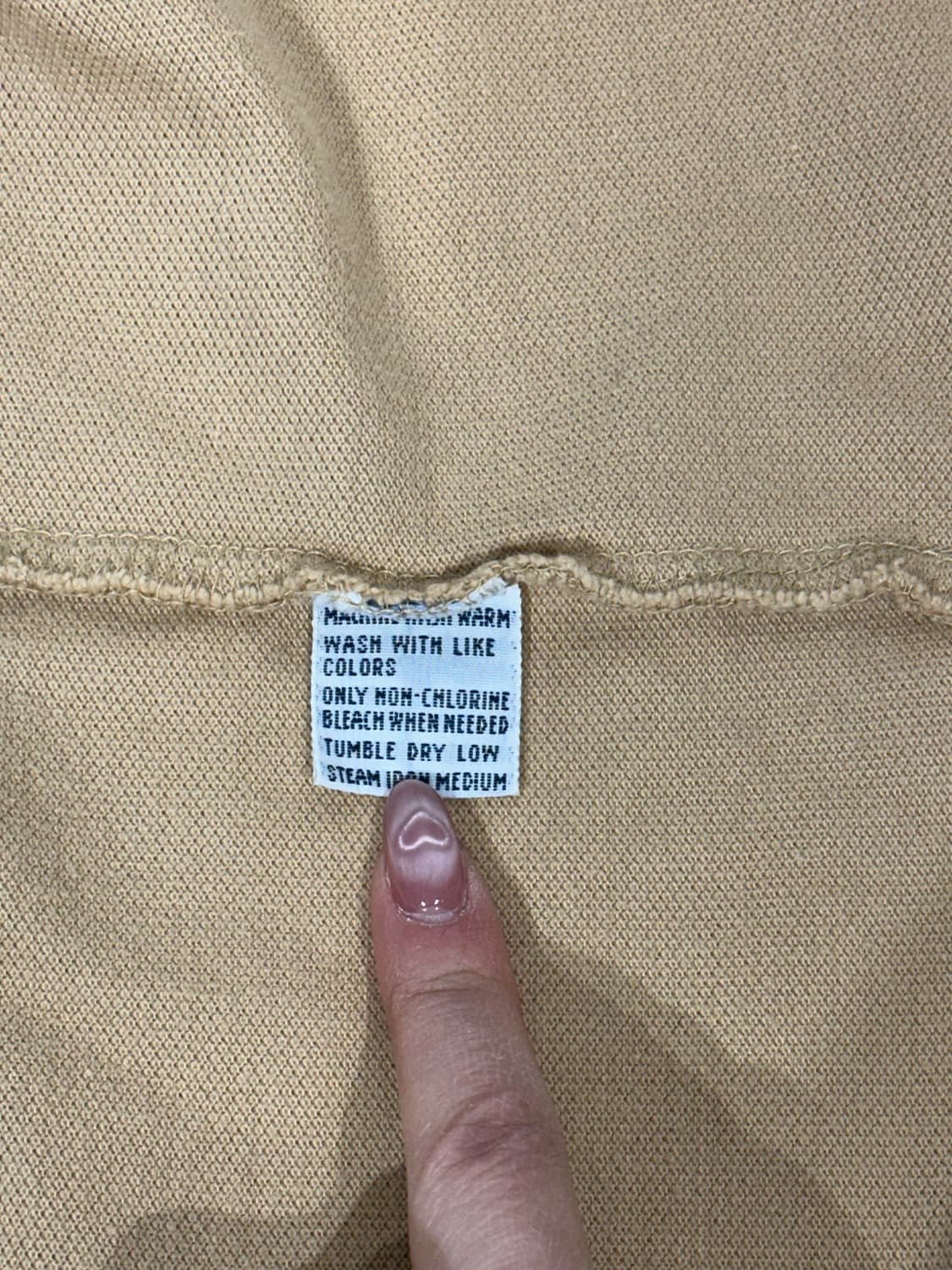 폴로 랄프 로렌 베이지 반팔 피케이티 카라티 M 상품이미지8