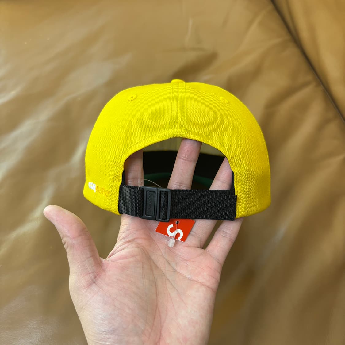 Supreme 슈프림 코듀라 트리플 로고 옐로우 6패널 볼캡 모자 상품이미지7