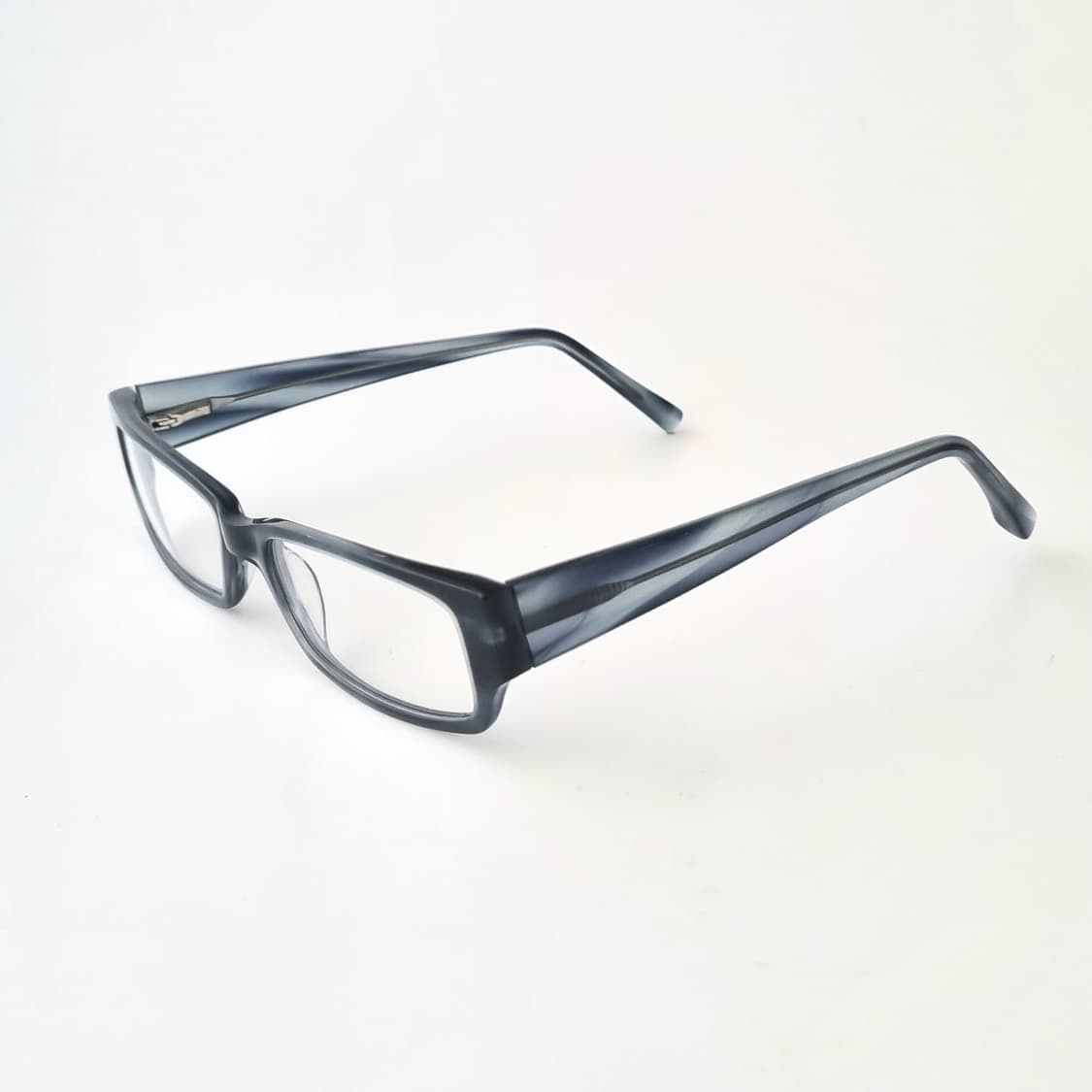 데드스탁 시크한 블루 마블 직사각형 뿔테 안경테 613 상품이미지3