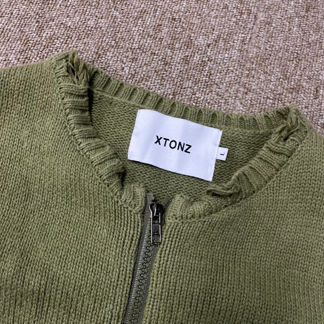 엑스톤즈 투웨이 보운 니트집업 상품이미지4