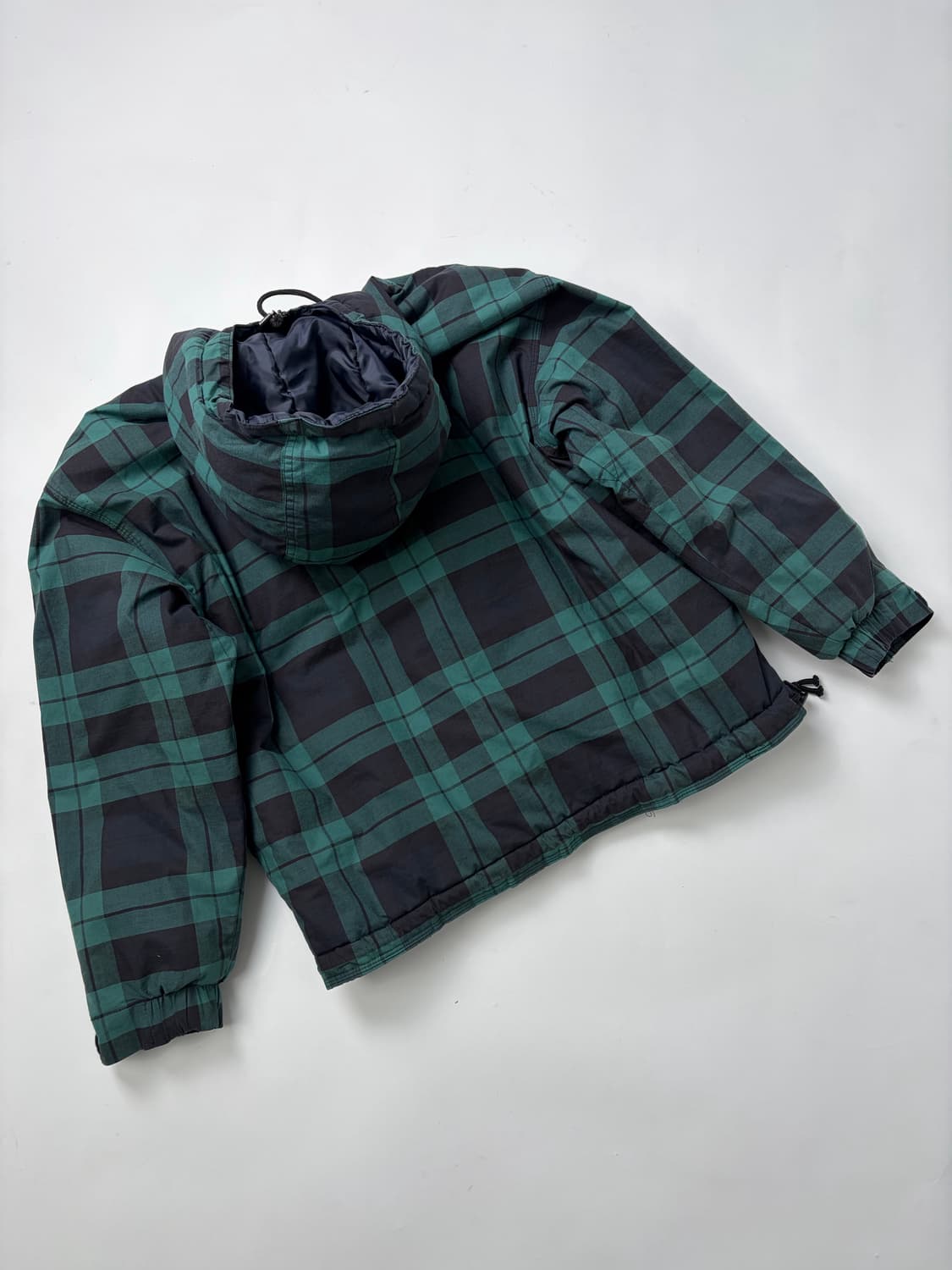 90s Gap Plaid Quarter Zip Anorak Puffer  상품이미지2