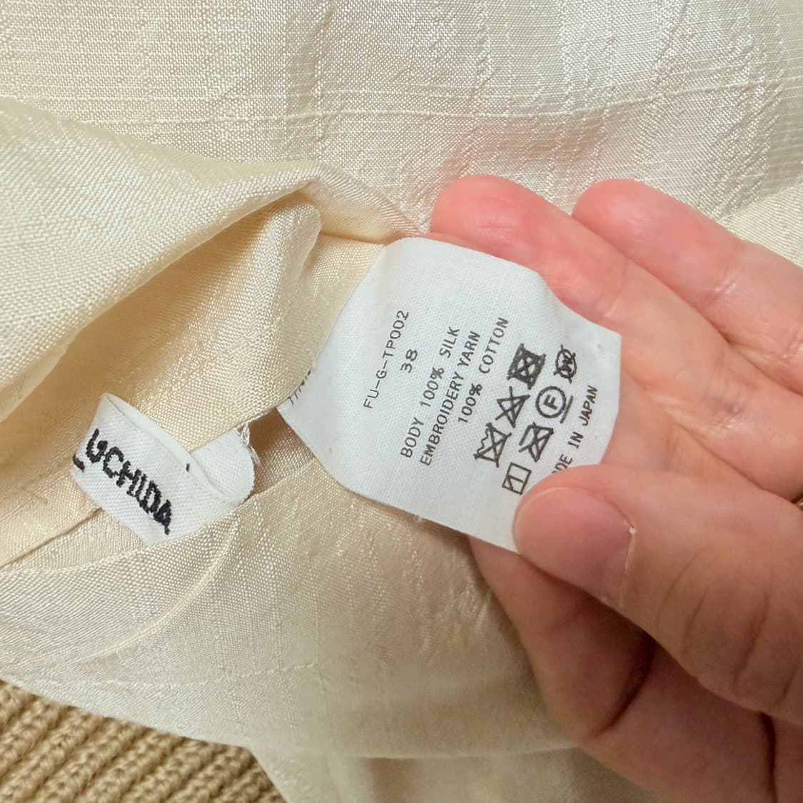 FUMIKAUCHIDA 후미카우치다 실크100 블라우스 상품이미지3