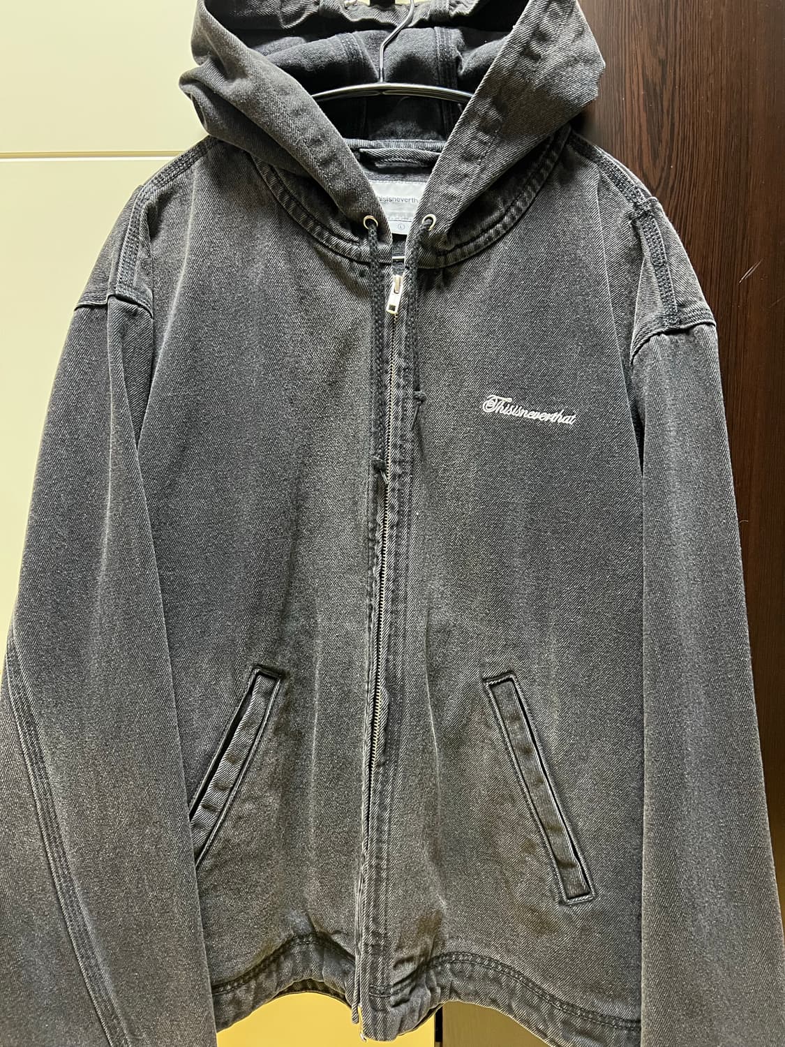 디스이즈네버댓 데님 후드 L 상품이미지1