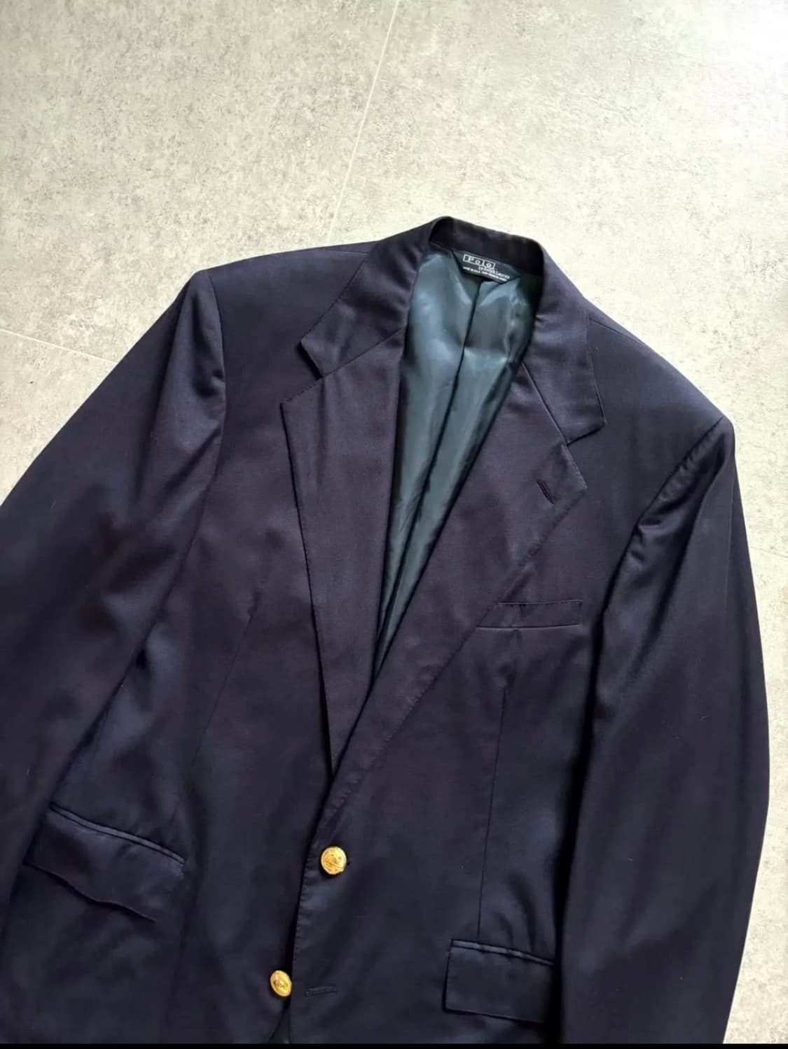 90‘s 폴로 랄프로렌 금장 블레이져 100-103 Made in USA 상품이미지2