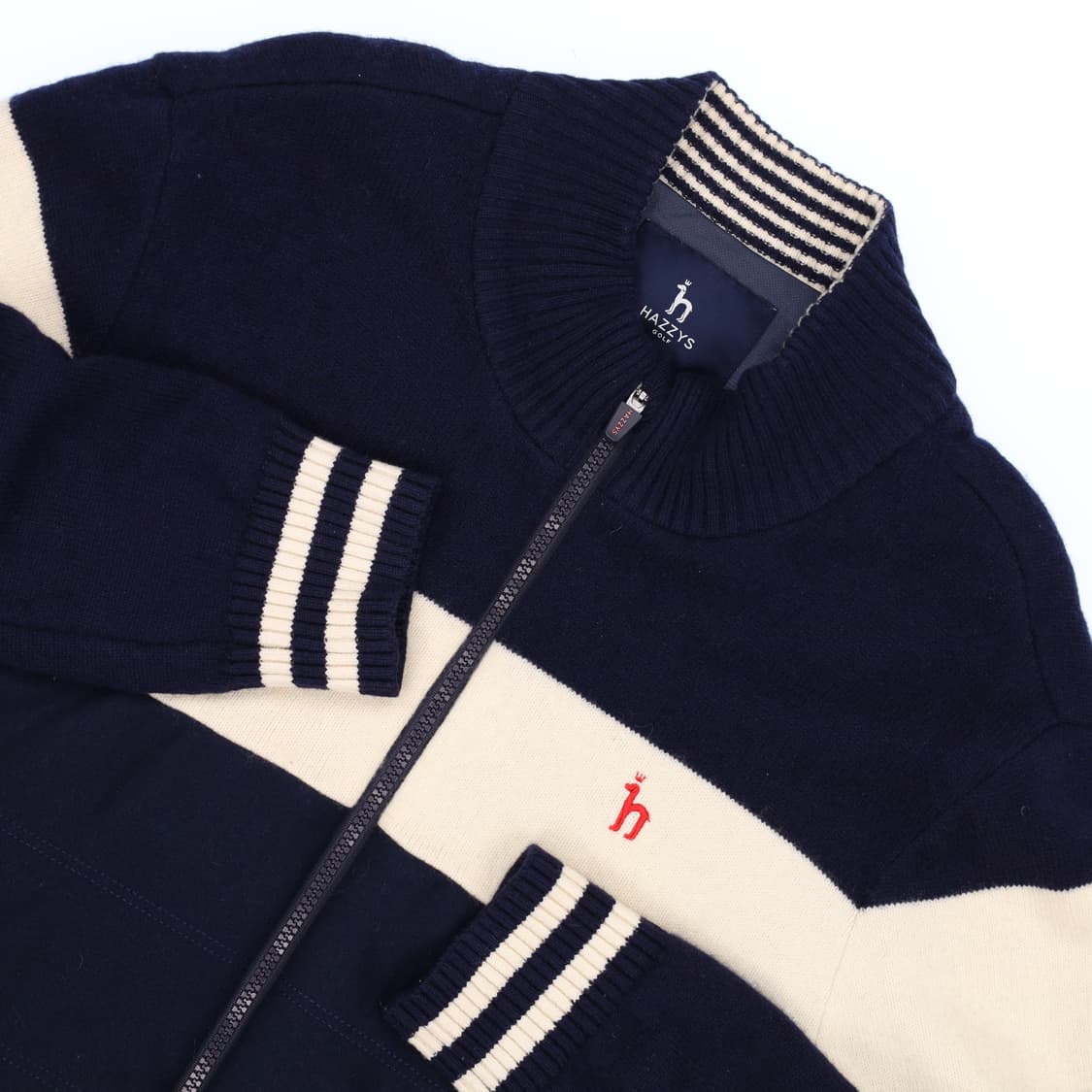 [105] 헤지스 남성 골프 방풍 패딩 모 니트 집업 자켓 N6848 상품이미지4