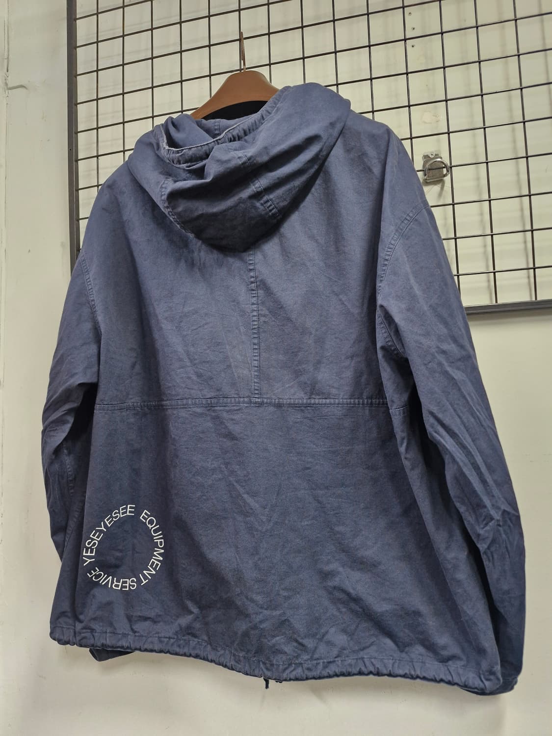 95-100L 예스아이씨 후드 스모크 셔츠 네이비 상품이미지8