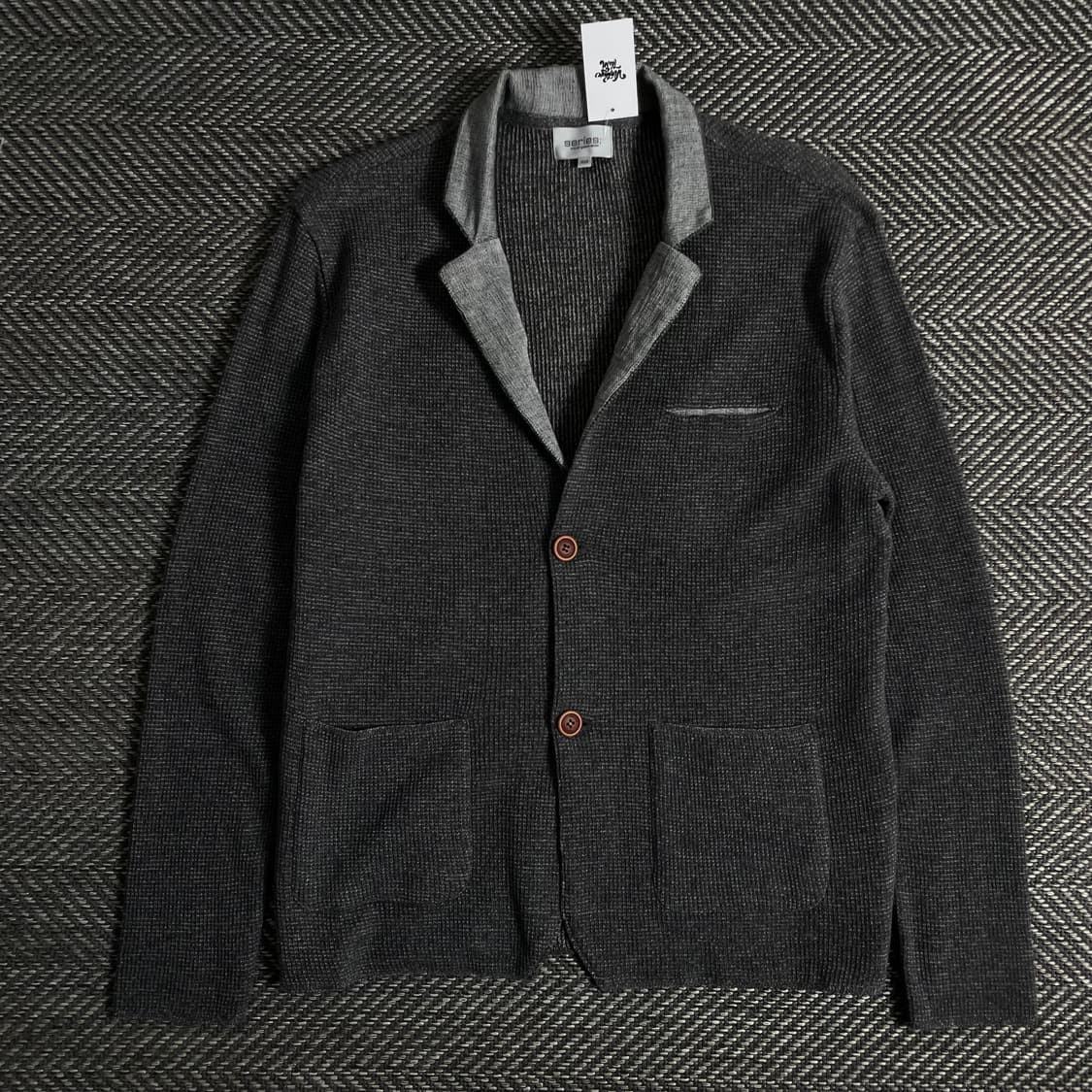 시리즈 미니멀 카라넥 니트 자켓o 3181 상품이미지1