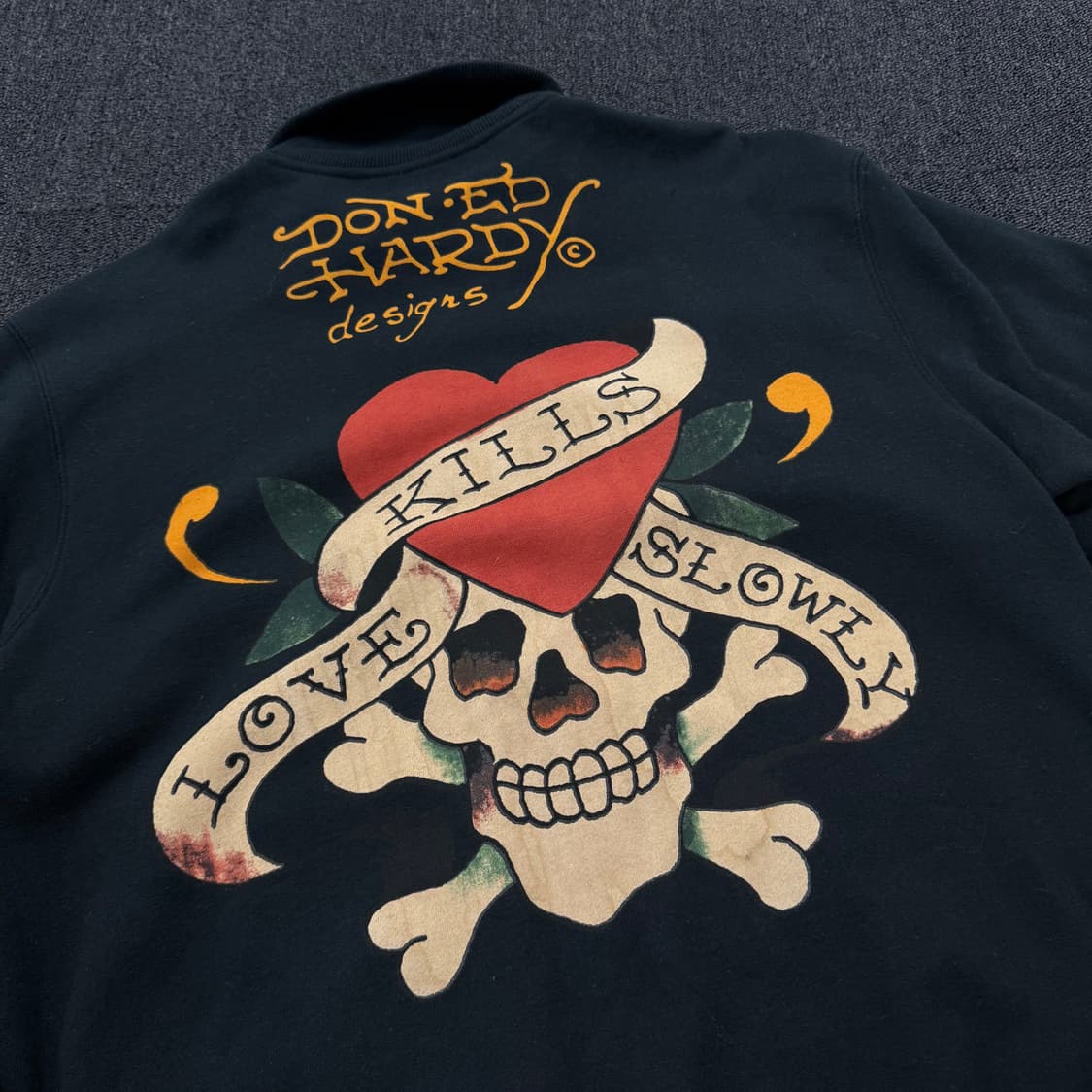 에드하디 타투 스컬 져지 자켓 상품이미지8