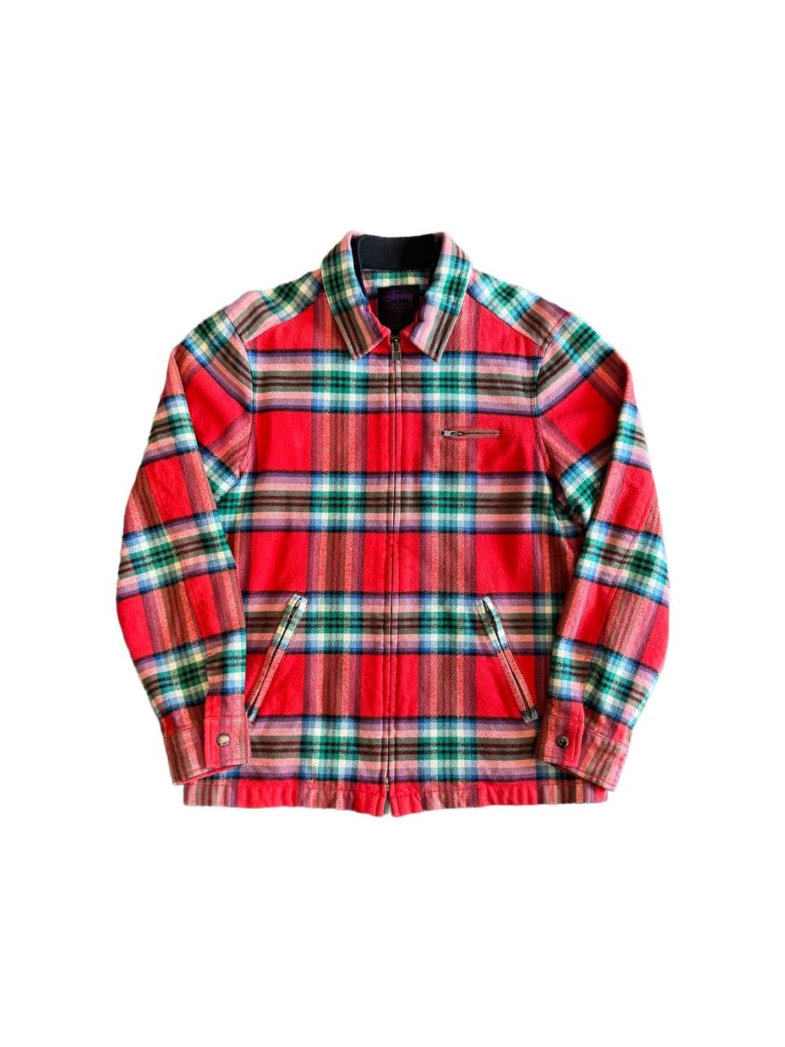 스투시 마드라스 체크 워크자켓 상품이미지1