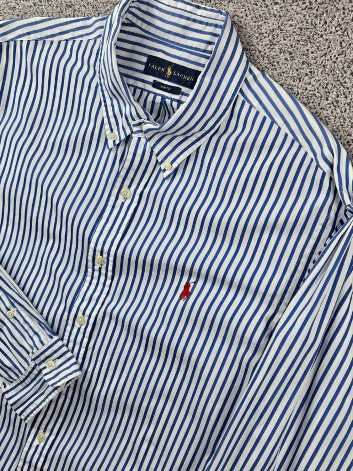 폴로랄프로렌 슬림핏 스트라이프 패턴 셔츠 ( XL ) / 11085 상품이미지8