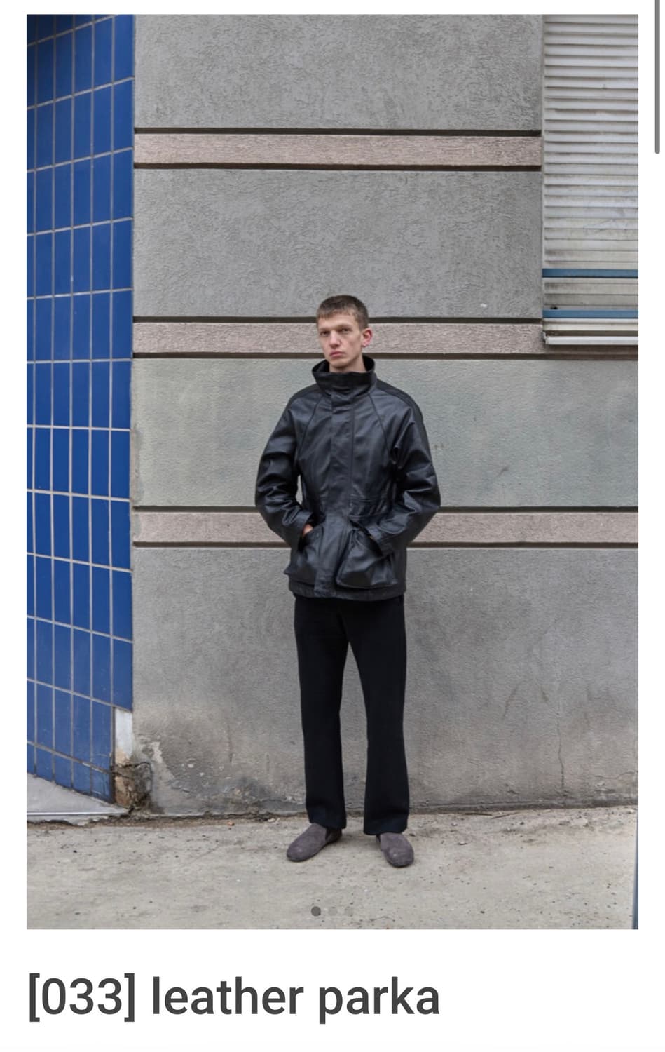 머듈 레더 파카 3사이즈 상품이미지1