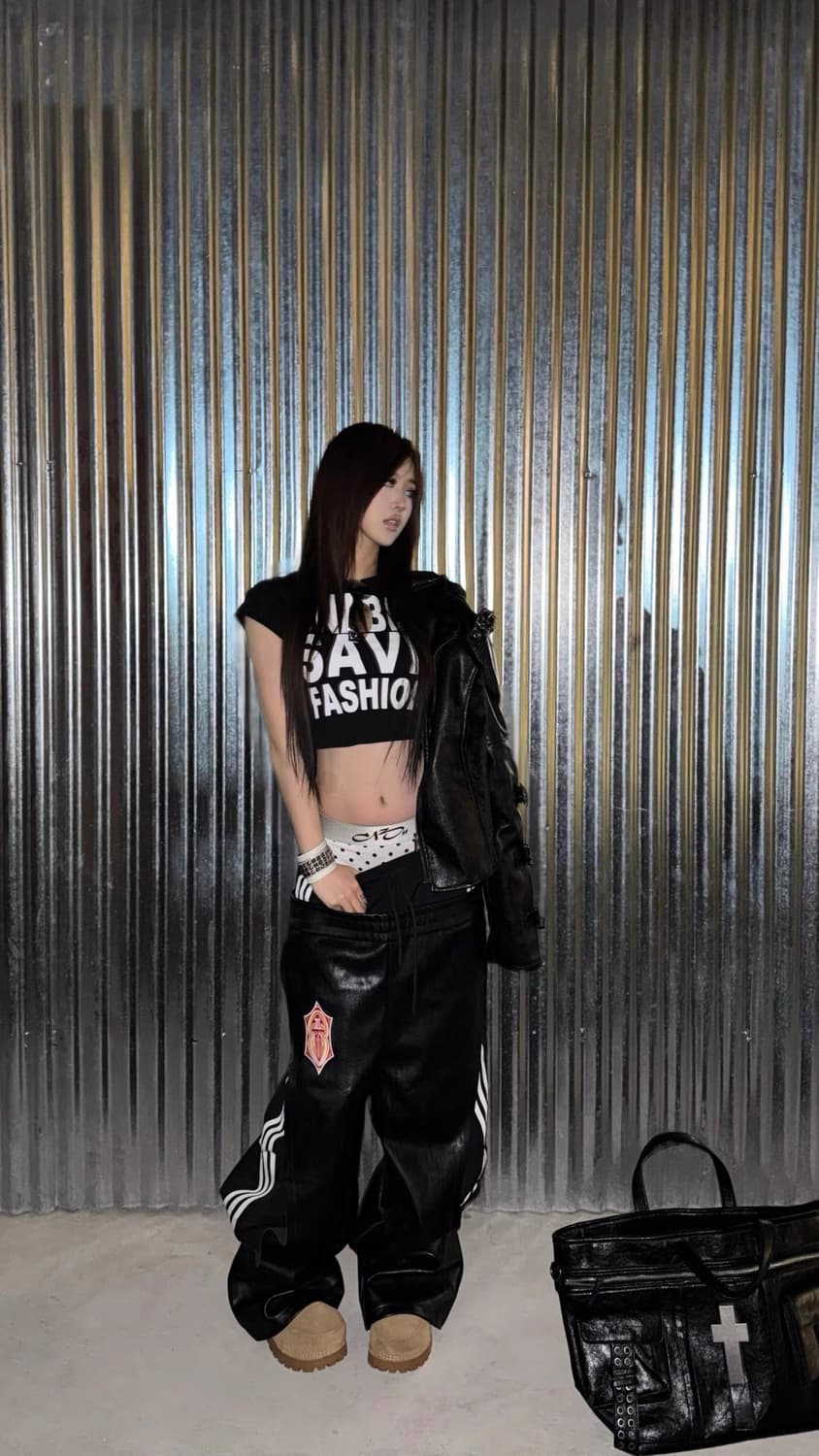 Striped Wide-Leg Track Pants 상품이미지9