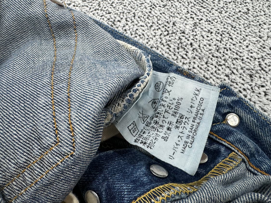 리바이스 501XX 발렌시아산555 USA 90s 셀비지 상품이미지8