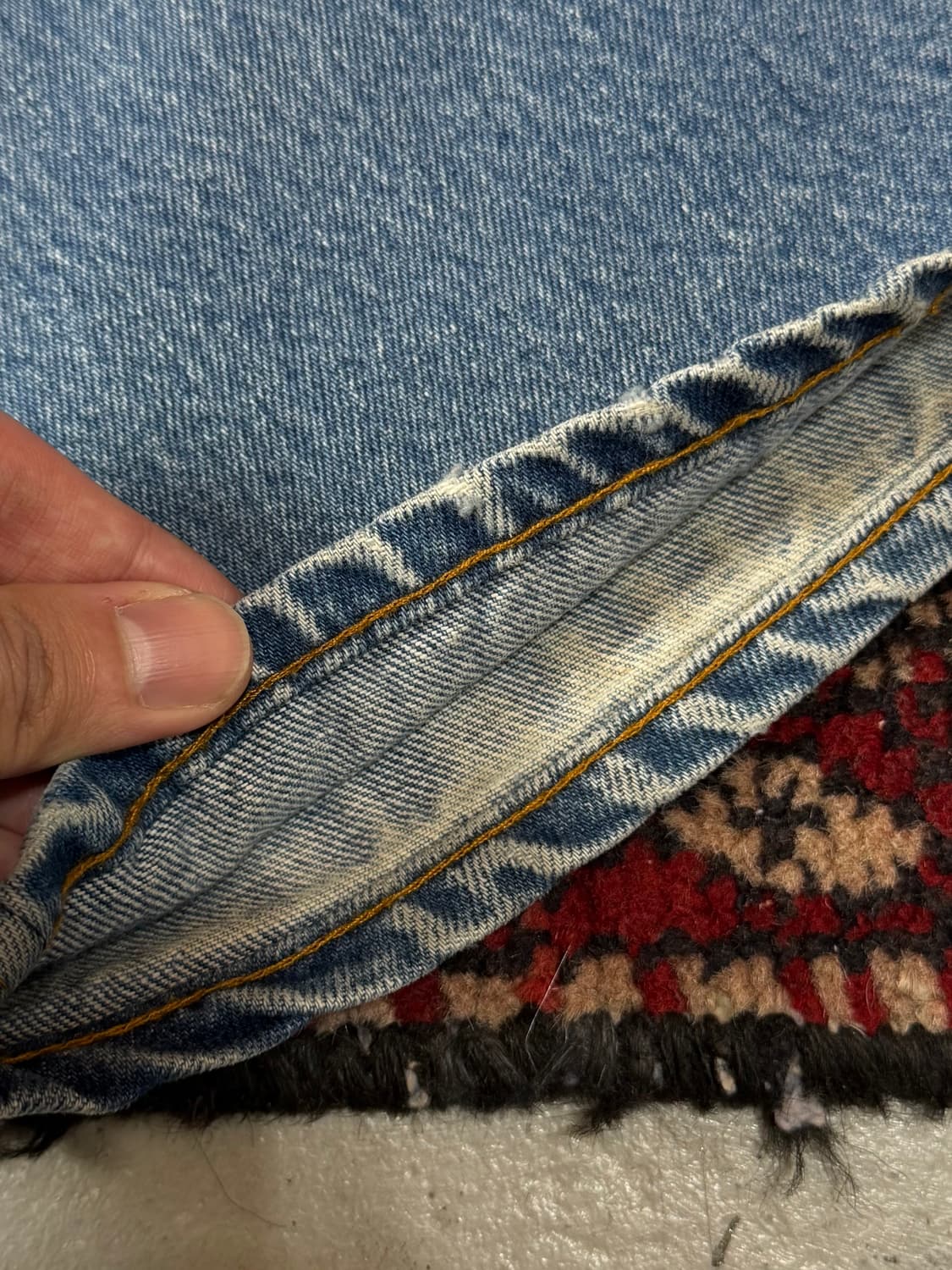 80's USA 빈티지 리바이스 517 오렌지탭 체인스티치 상품이미지10