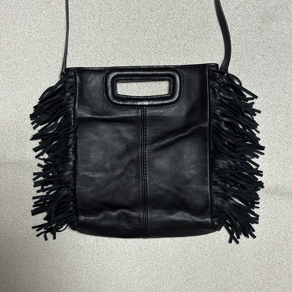 마쥬 프린지 레더 크로스백 상품이미지2