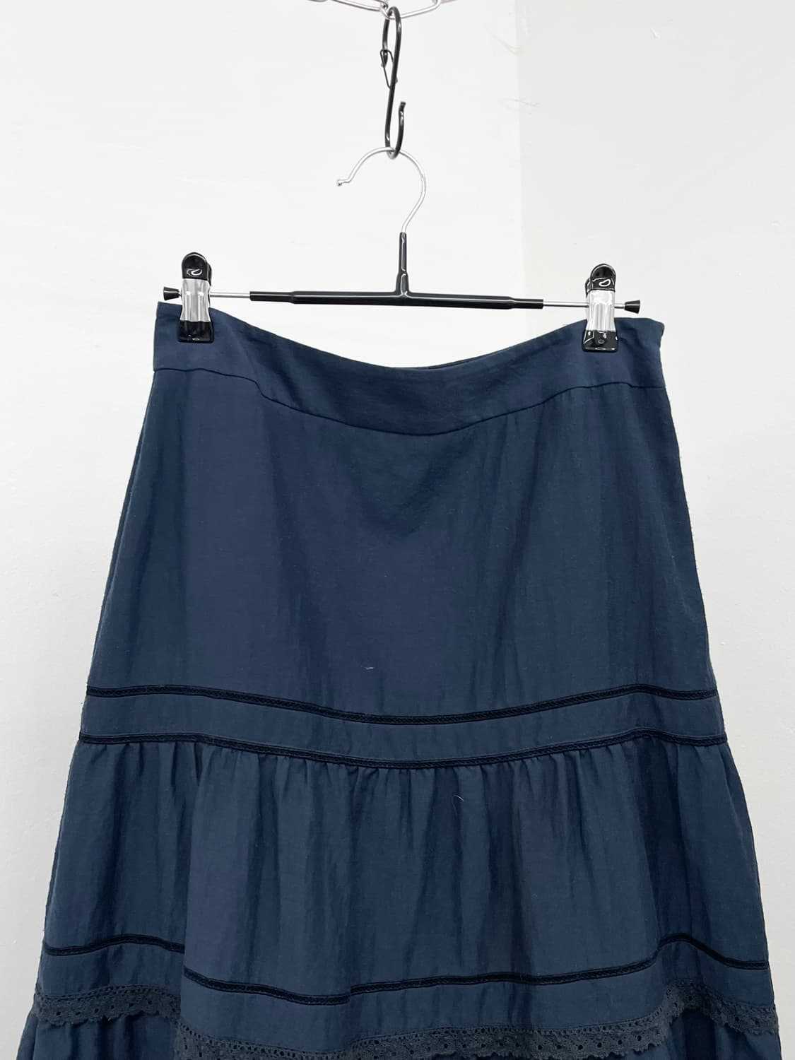 네이비 코지 프릴 캉캉 스커트 상품이미지5