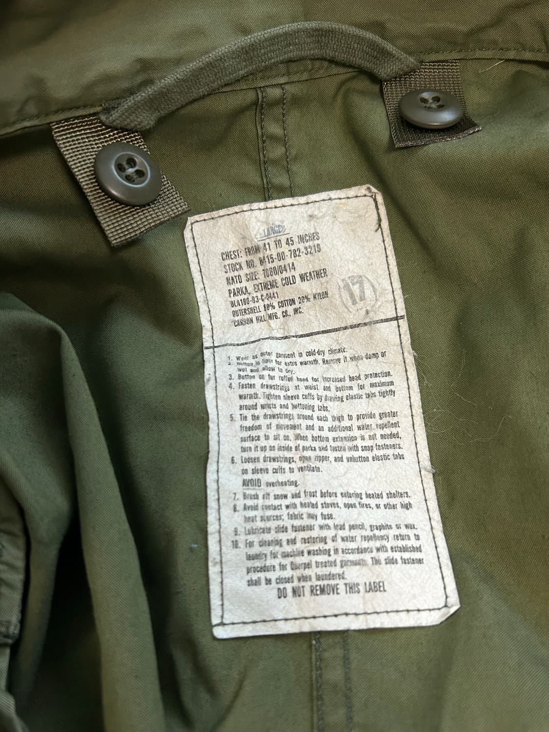 오리지널 M65 피쉬테일 개파카 상품이미지3