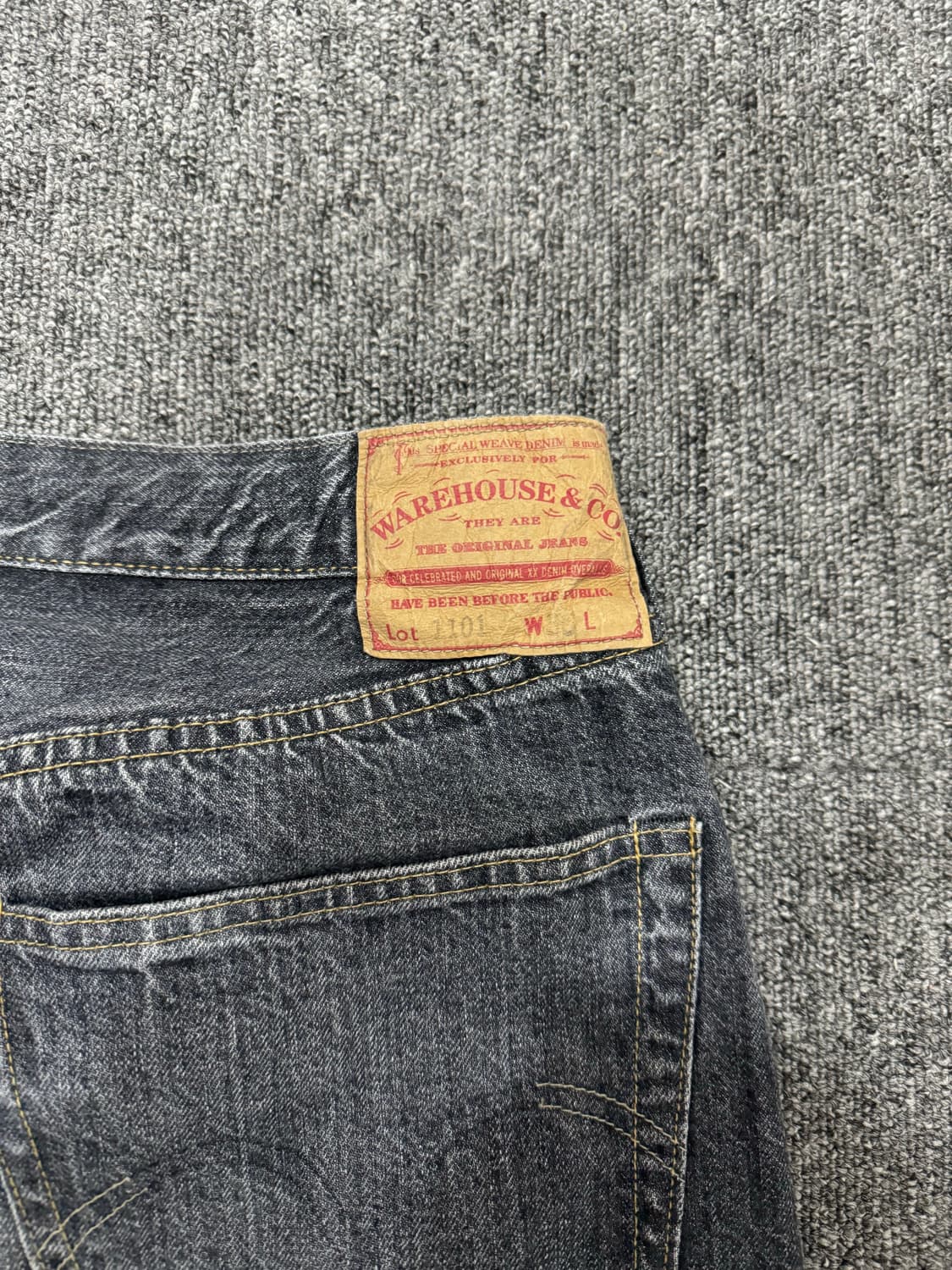 웨어하우스 1101 블랙워시드 데님 36 상품이미지6