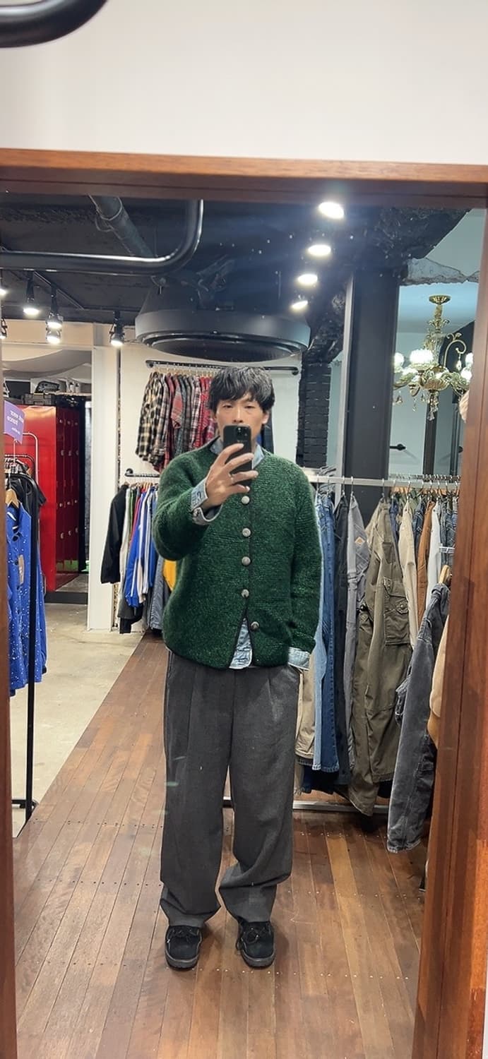 빈티지 헤비울 니트 가디건  상품이미지6