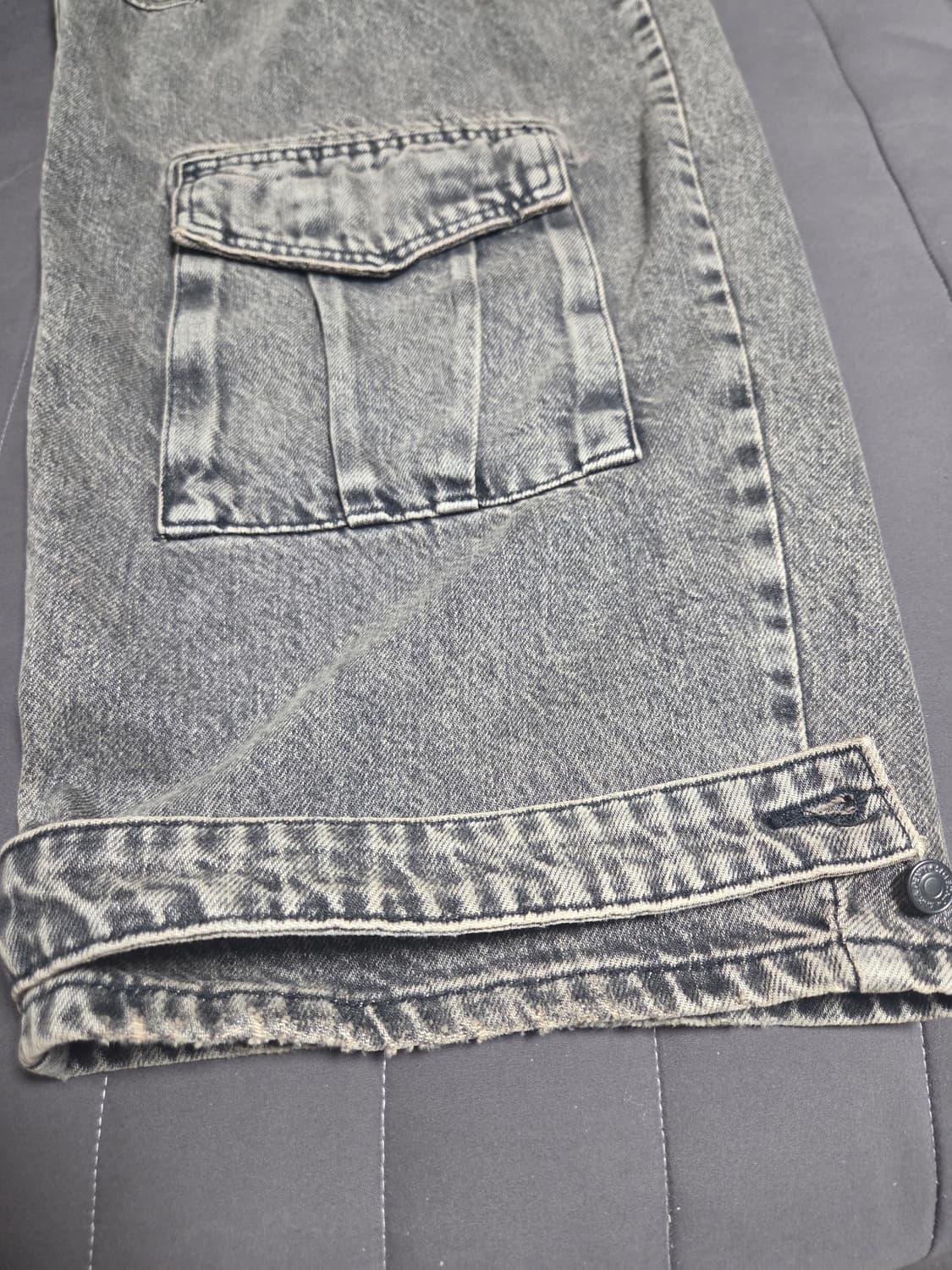 자라 유틸리티 카고 진 블랙 42사이즈 상품이미지4