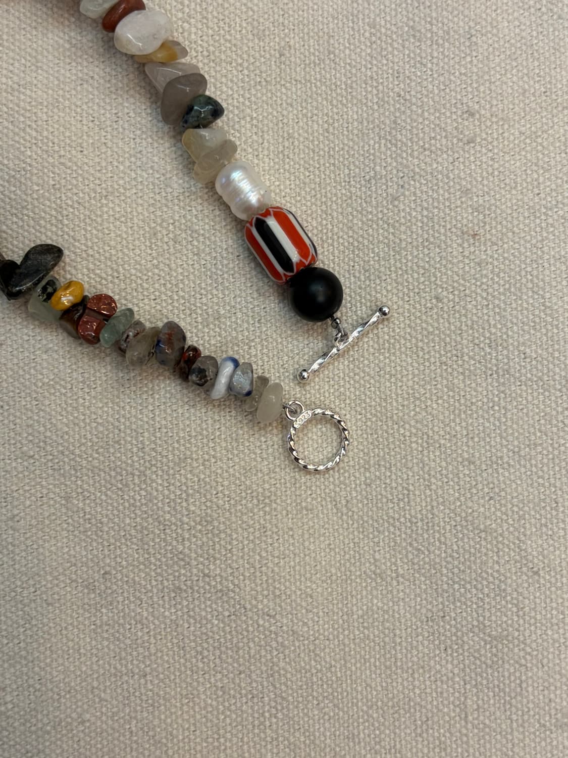 🌿 믹스 젬스톤 칩 브레이슬릿 상품이미지3