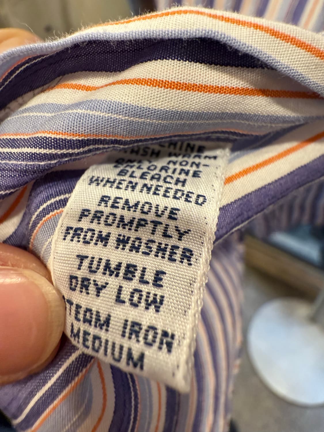 폴로 랄프로렌 네이비포니 퍼플 스트라이프 셔츠  상품이미지3