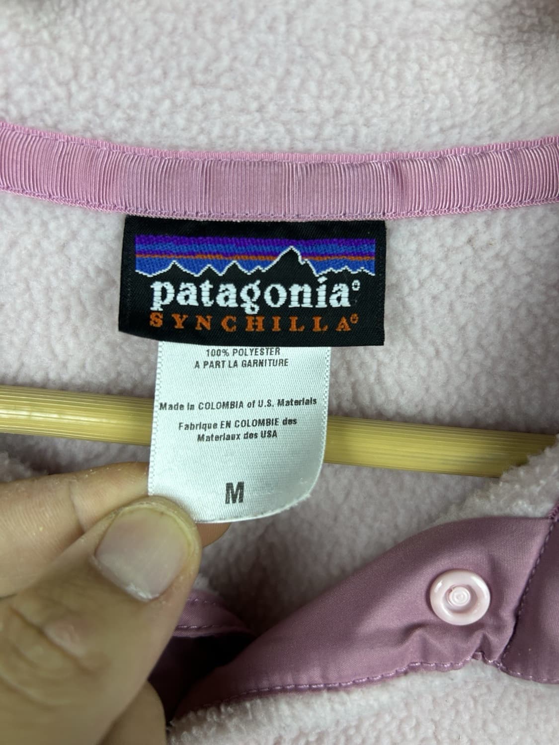 08FW 파타고니아 신칠라 스냅-티 플리스 연핑크 상품이미지3