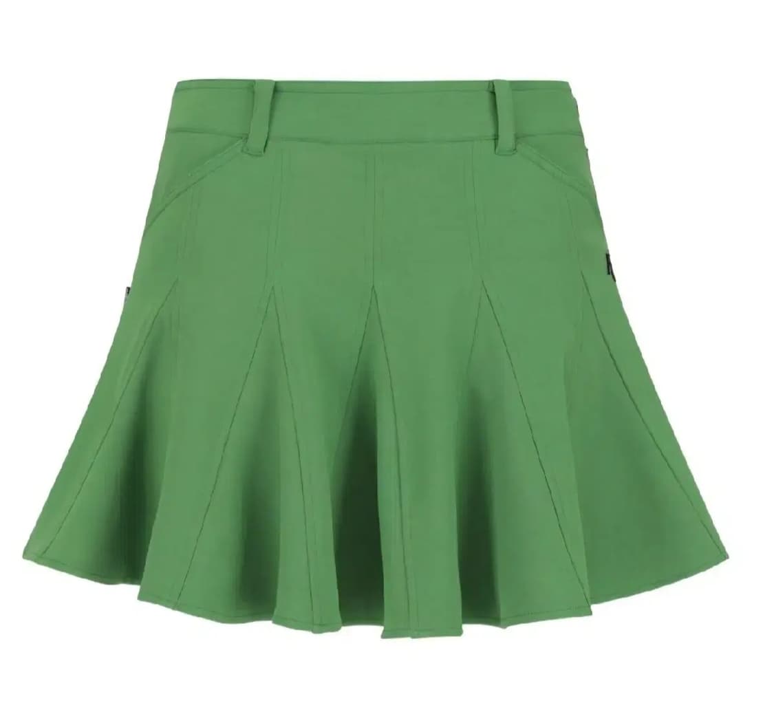 파리게이츠 24년 로고 자수 플라운스 큐롯 스커트 상품이미지3