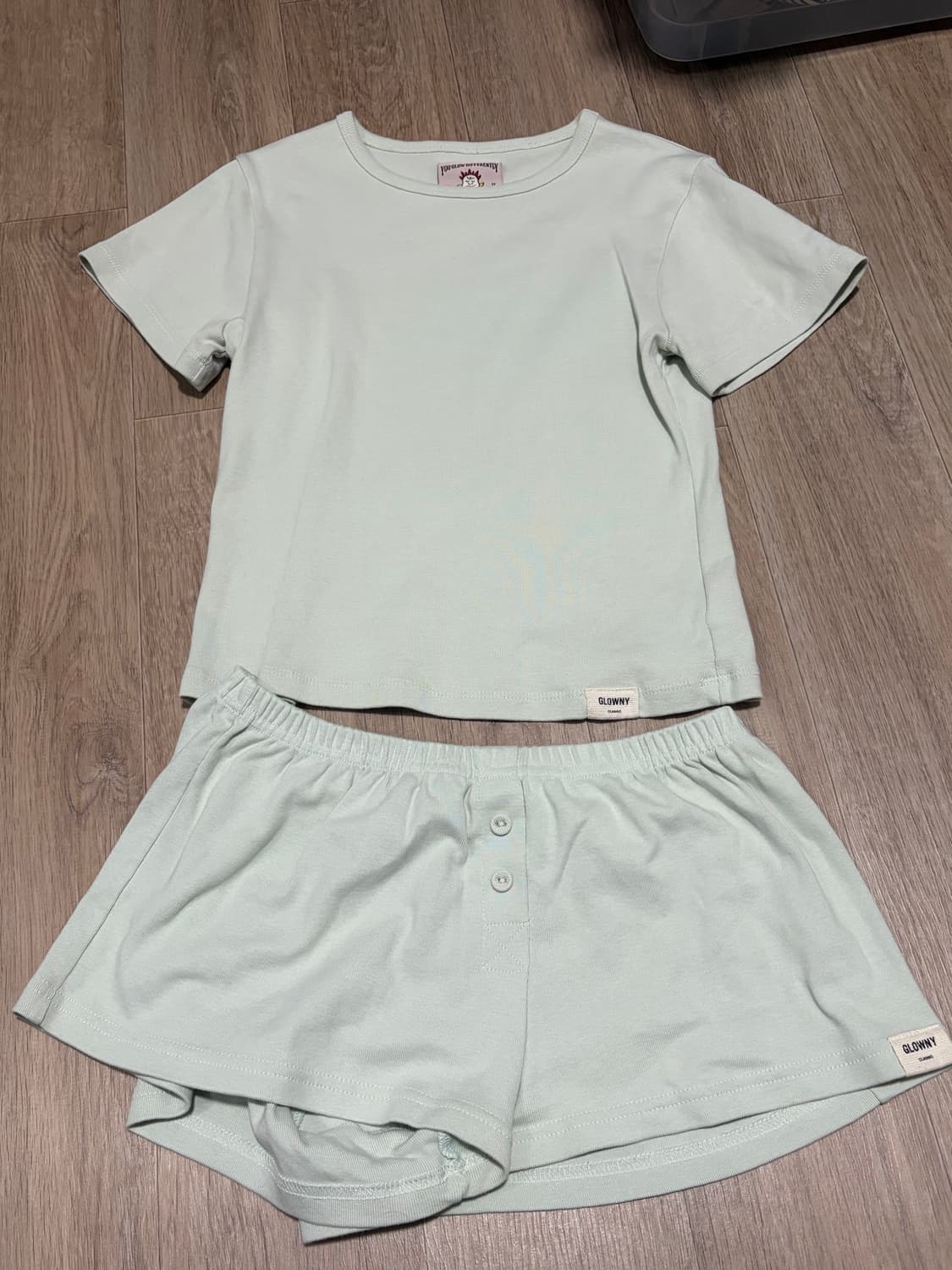 글로니 클래식 민트 숏팬츠 반팔 상품이미지2