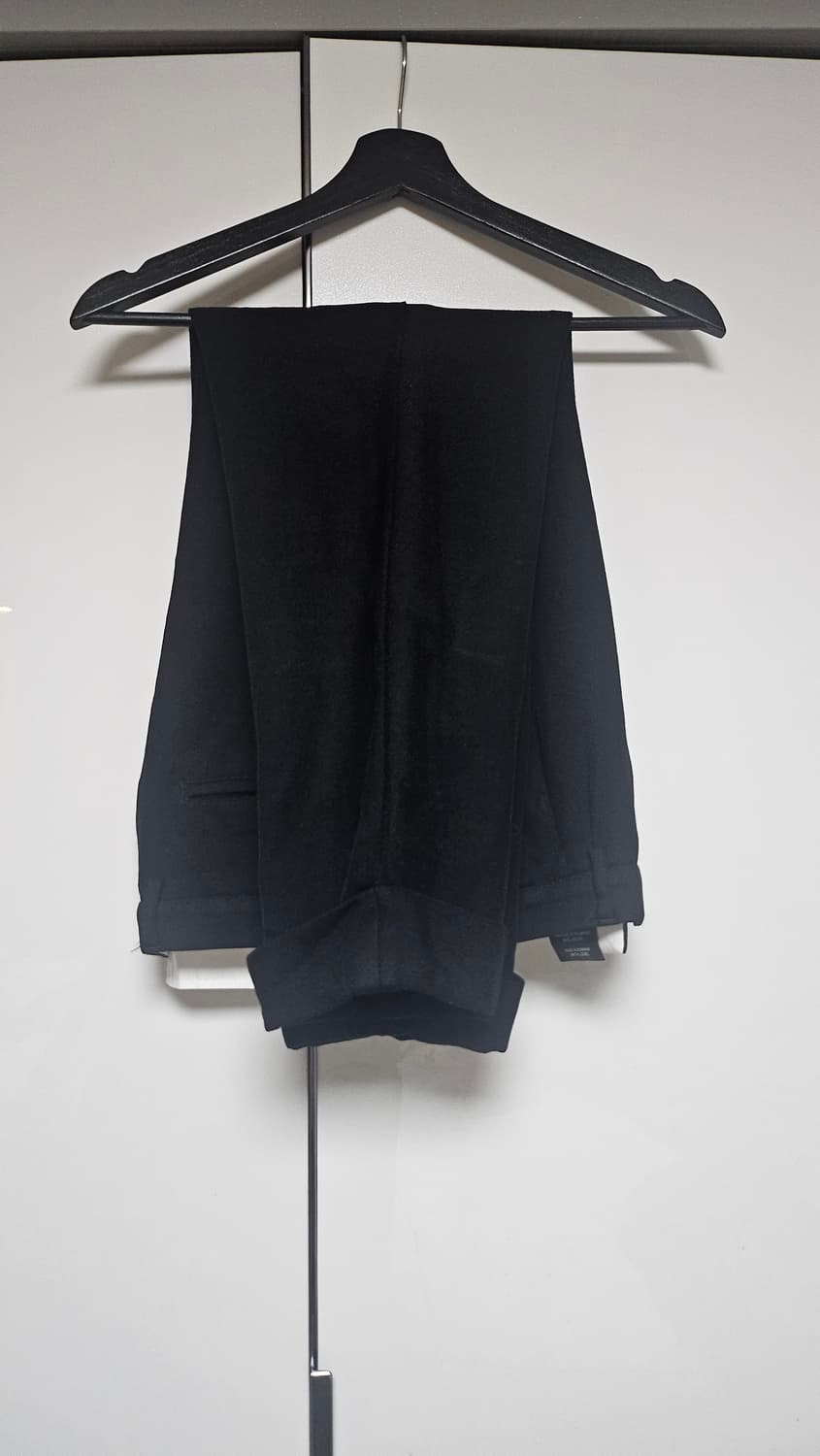 AMI PARIS 블랙 턴업 슬랙스 40 (국내 정식) 상품이미지3