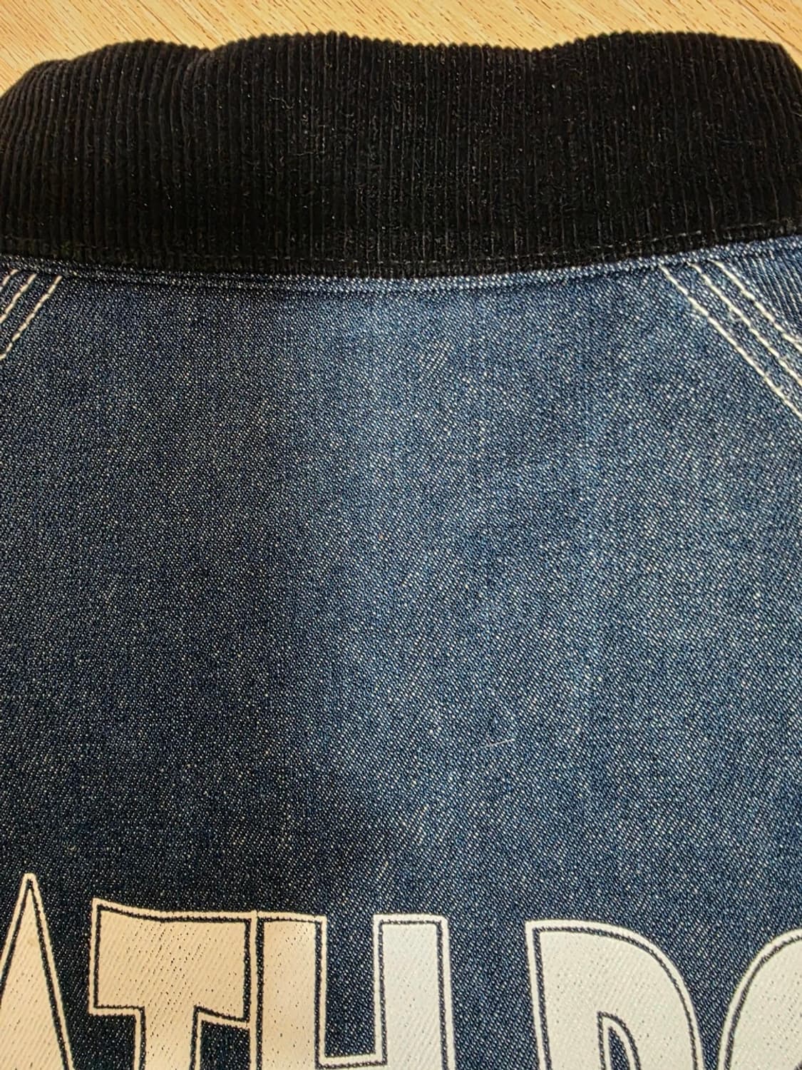 더헌드레드 X 데스로우레코드 데님 프리즌 자켓 M 상품이미지3